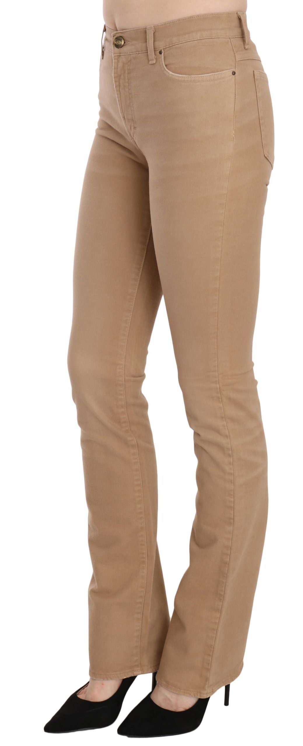 Just Cavalli – Enge Hose aus Stretch-Baumwolle mit mittlerer Taille, Braun