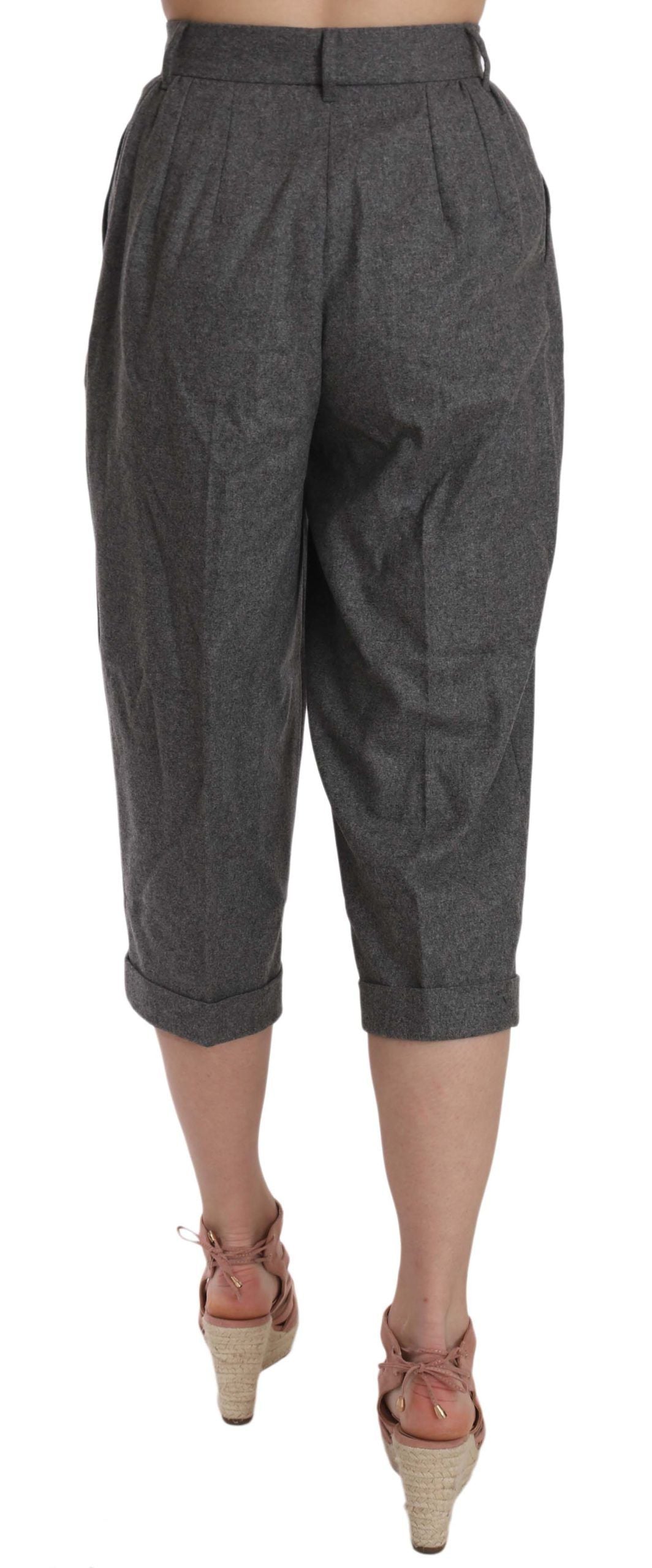 Dolce & Gabbana – Kurze Wollhose mit Bundfalten