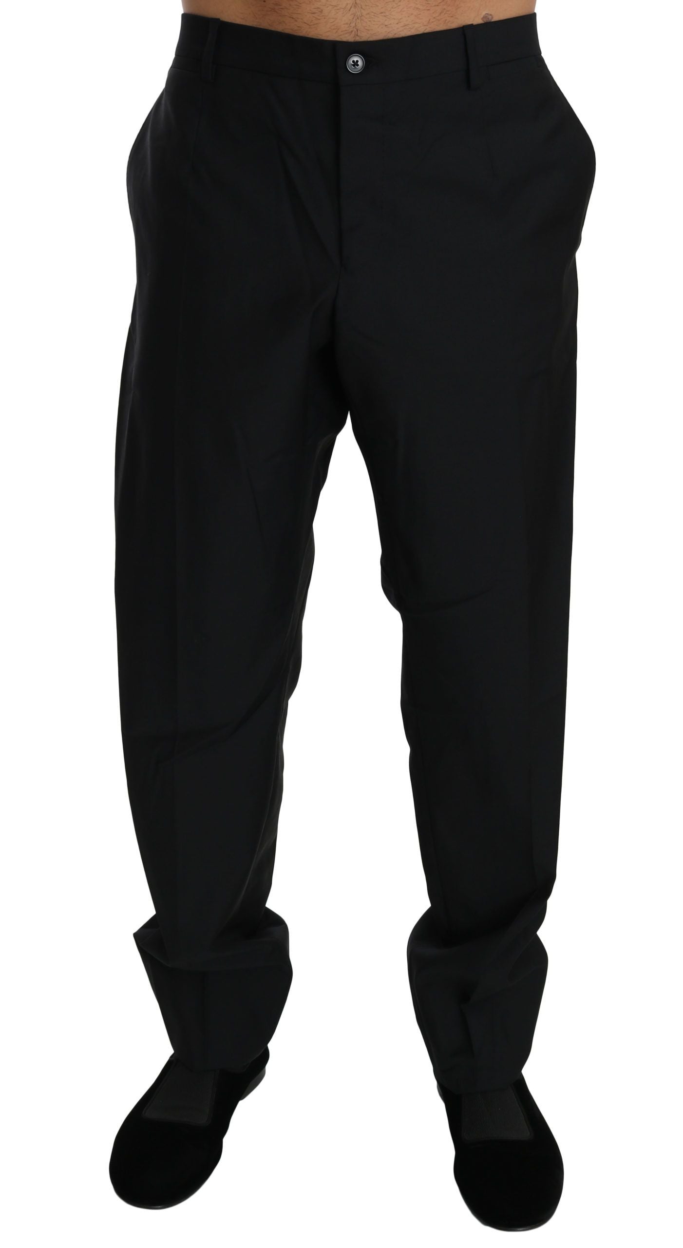 Dolce & Gabbana Schwarze Anzughose für formelle Anlässe, Herren, Wollhose