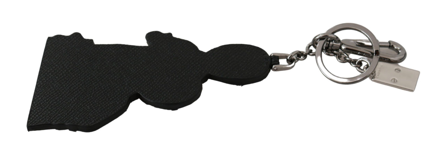 Dolce & Gabbana Leder Dominico Stefano #DGFAMILY Logo-Schlüsselanhänger
