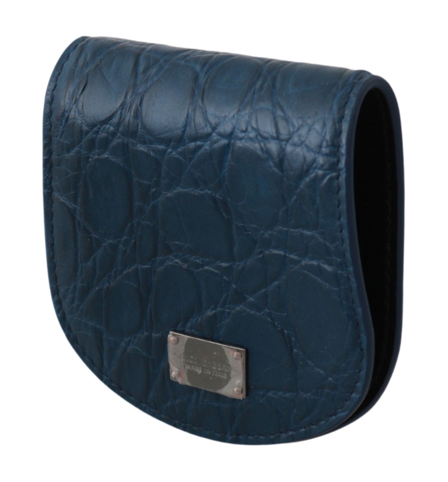 Dolce & Gabbana – Kondometui aus blauem Leder