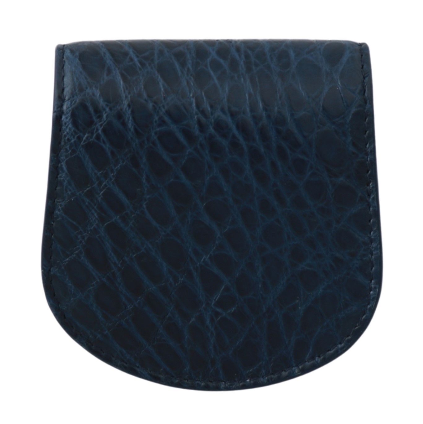 Dolce & Gabbana Blaue Haltertasche Brieftasche Blaue Exotische Haut Kondomhülle