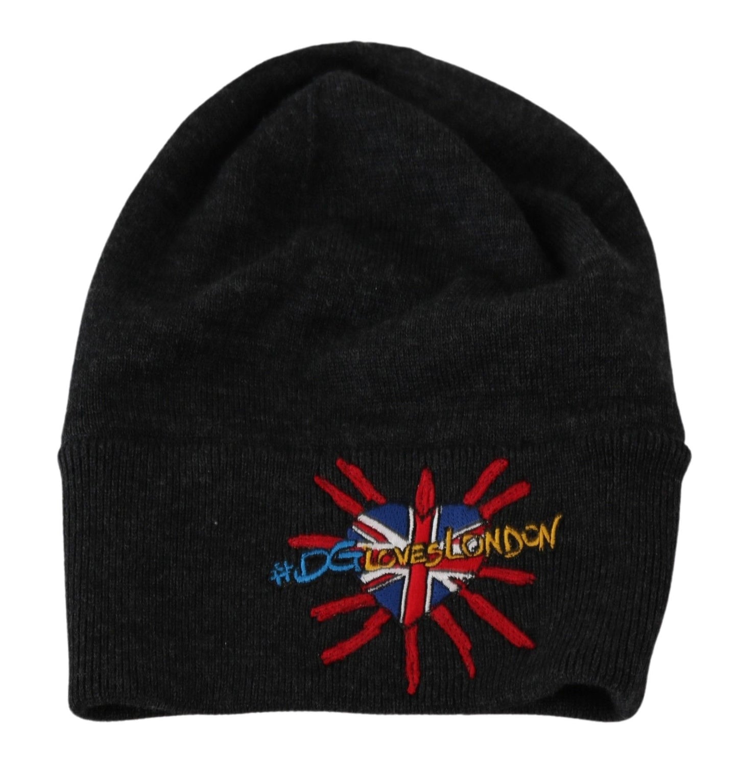 Dolce & Gabbana Graue #DGLovesLondon Beanie-Mütze
