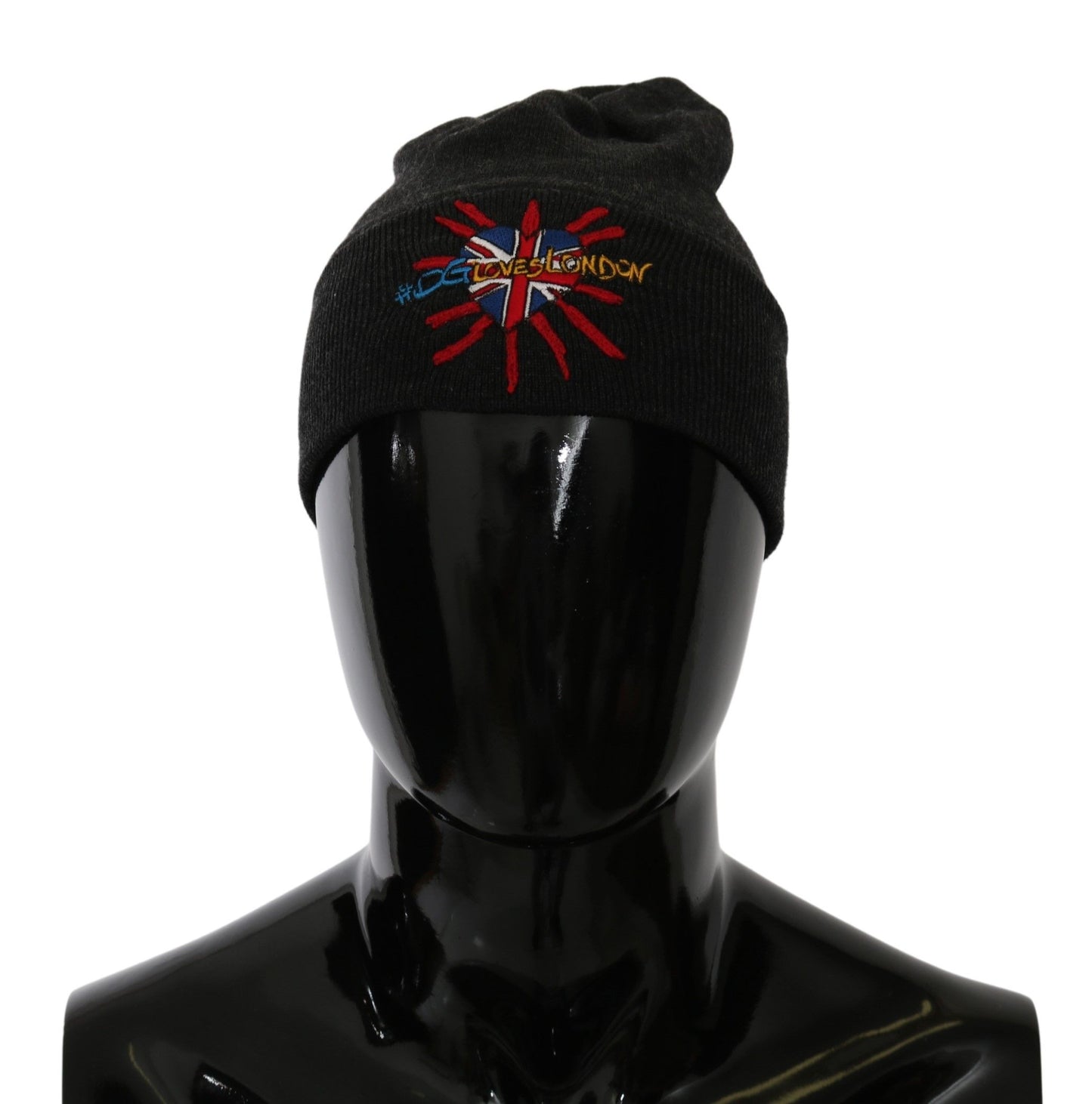 Dolce & Gabbana Graue #DGLovesLondon Beanie-Mütze