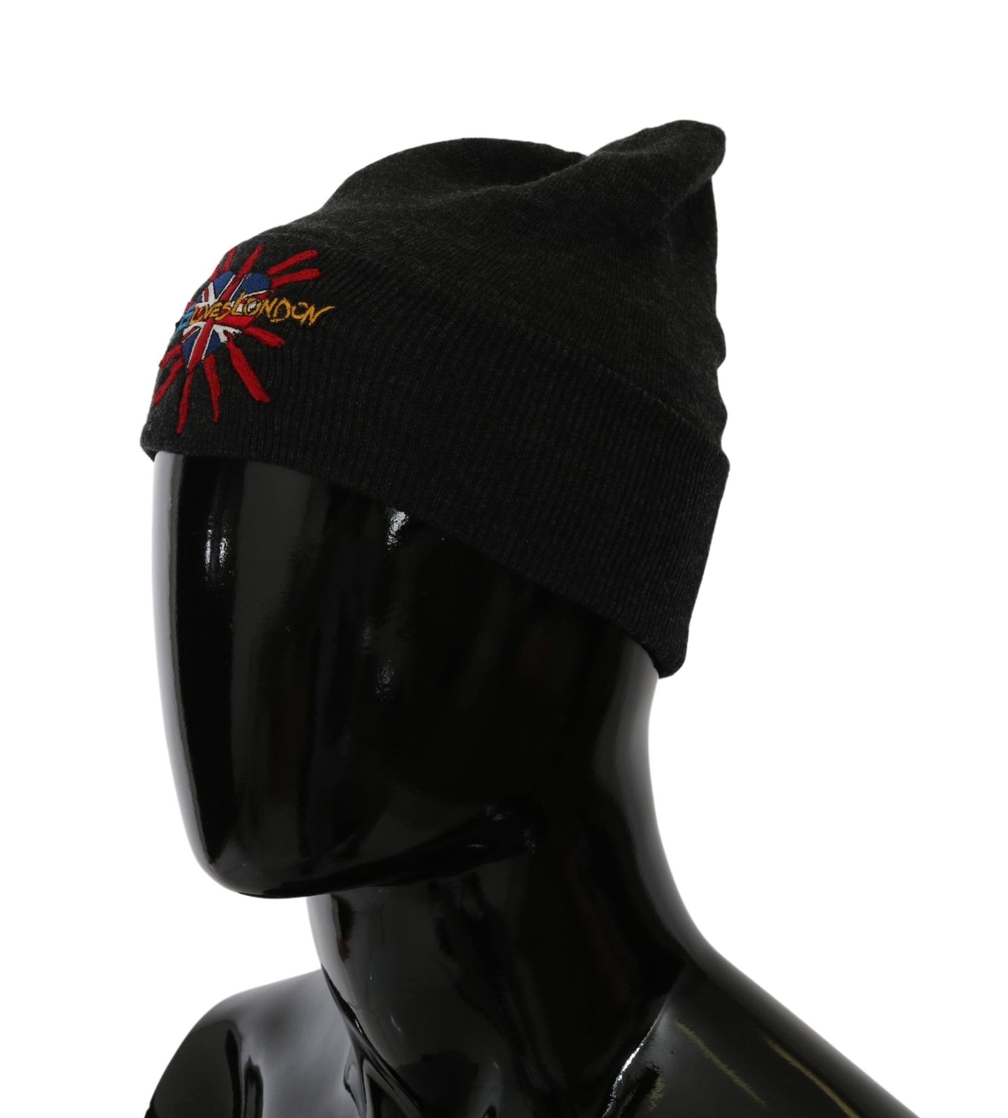 Dolce & Gabbana Graue #DGLovesLondon Beanie-Mütze