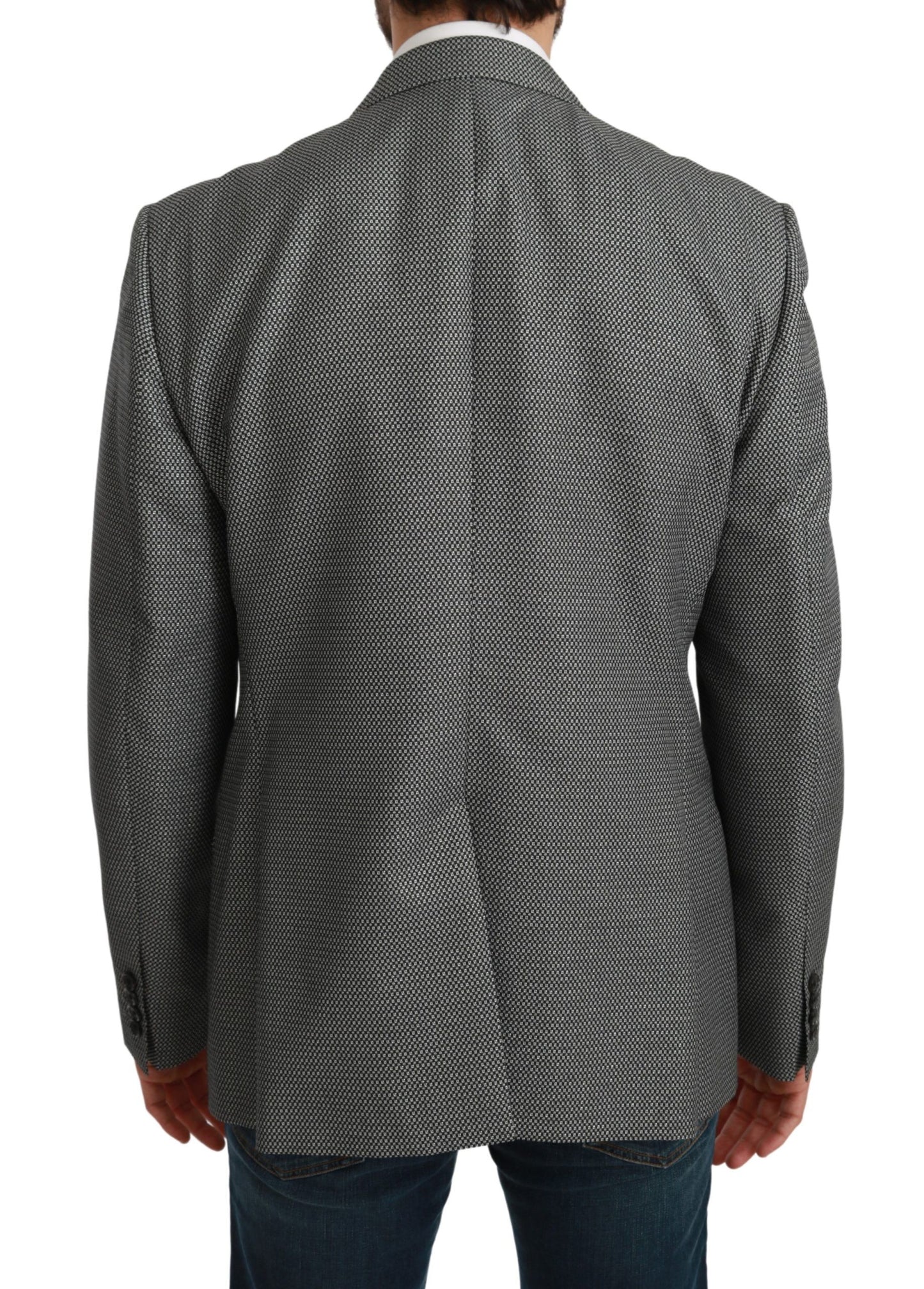 Dolce & Gabbana – Grauer, schmal geschnittener MARTINI-Blazer