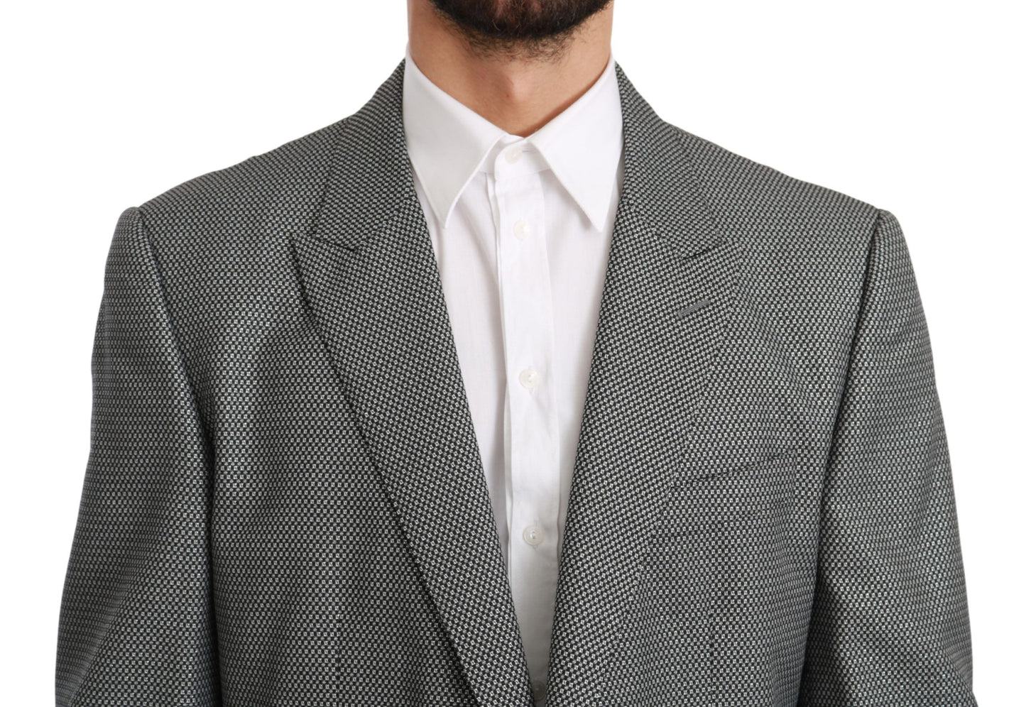 Dolce & Gabbana – Grauer, schmal geschnittener MARTINI-Blazer