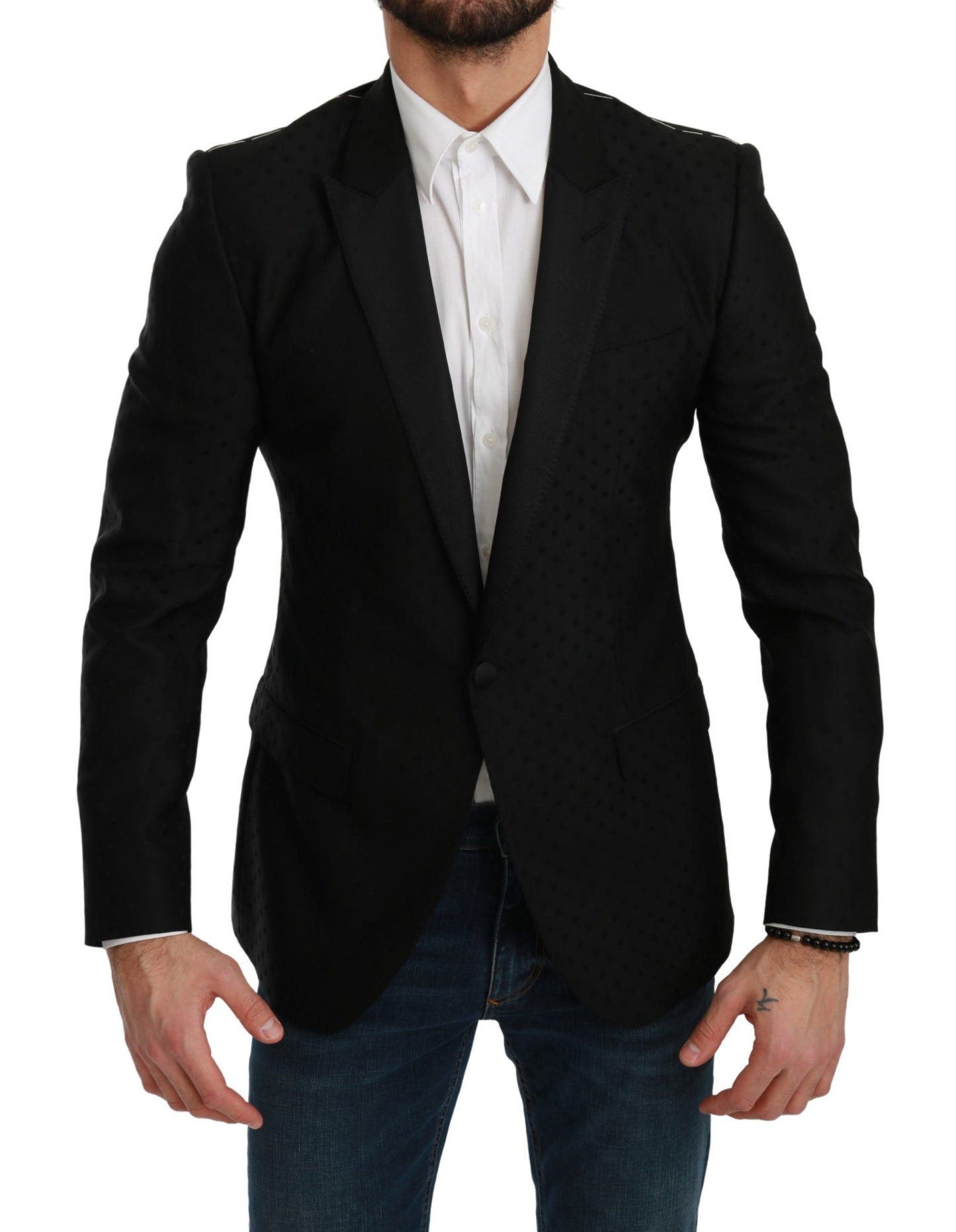 Dolce & Gabbana Schwarz Slim Fit Manteljacke MARTINI Blazer