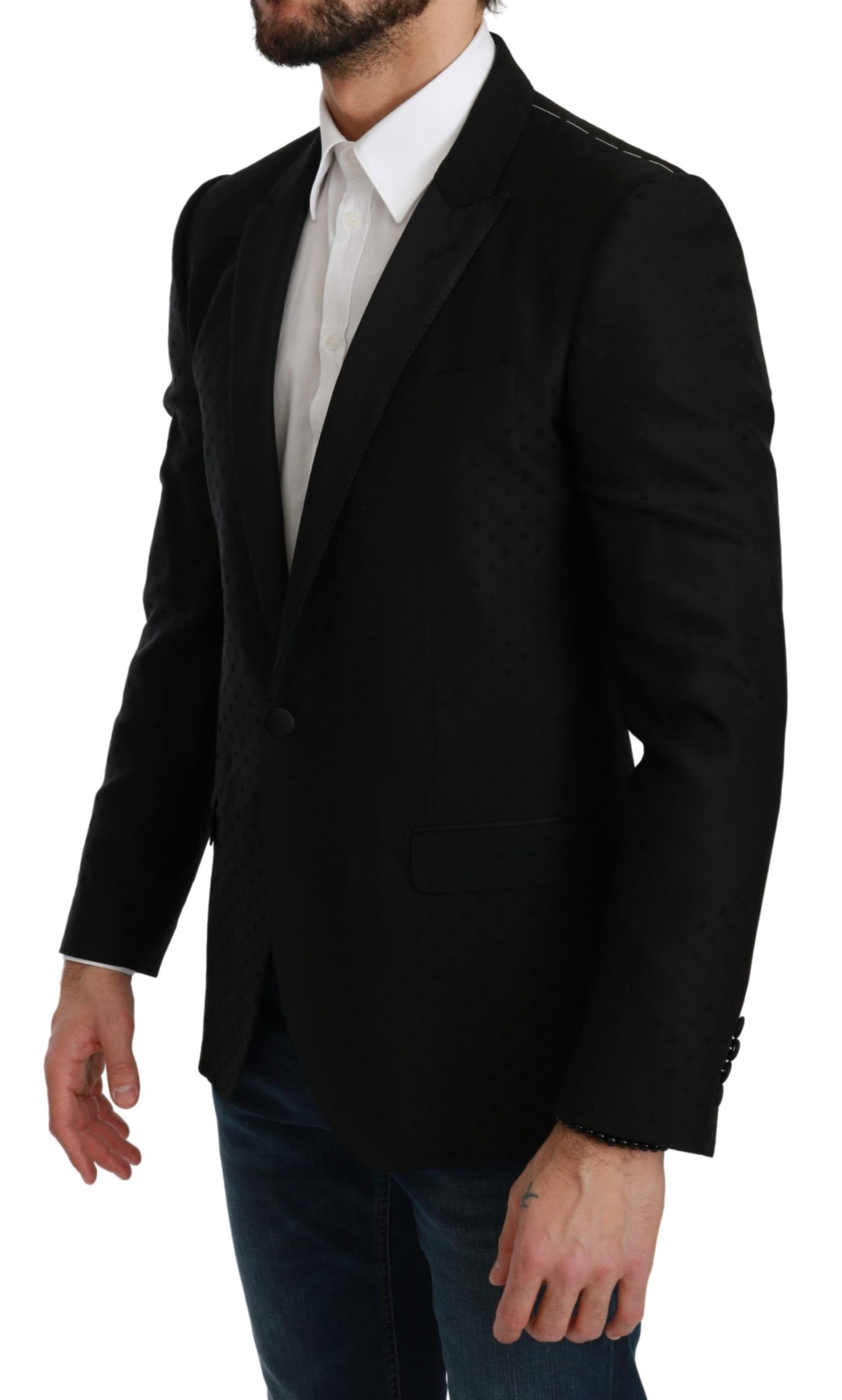 Dolce & Gabbana Schwarz Slim Fit Manteljacke MARTINI Blazer