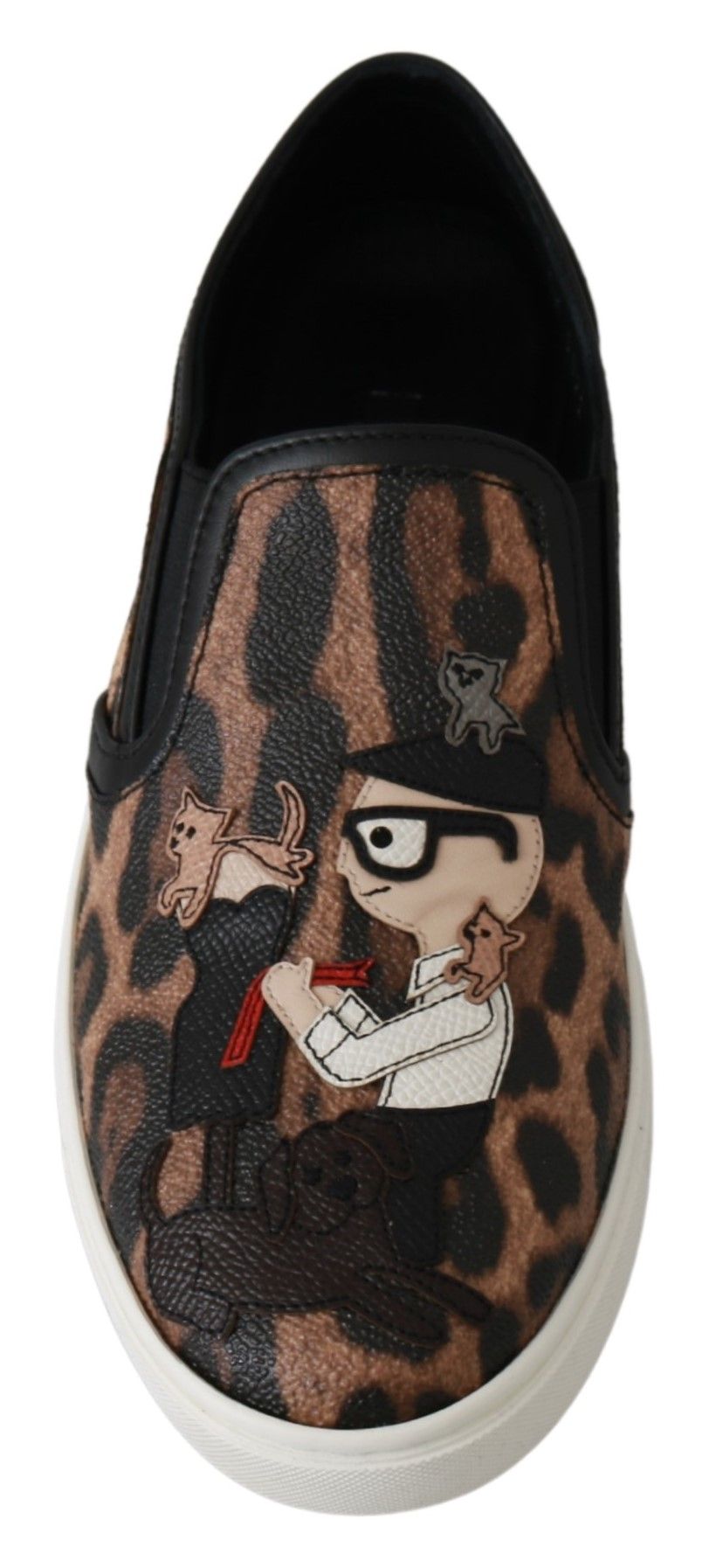 Dolce & Gabbana Leder Leopard #dgfamily Loafer Schuhe
