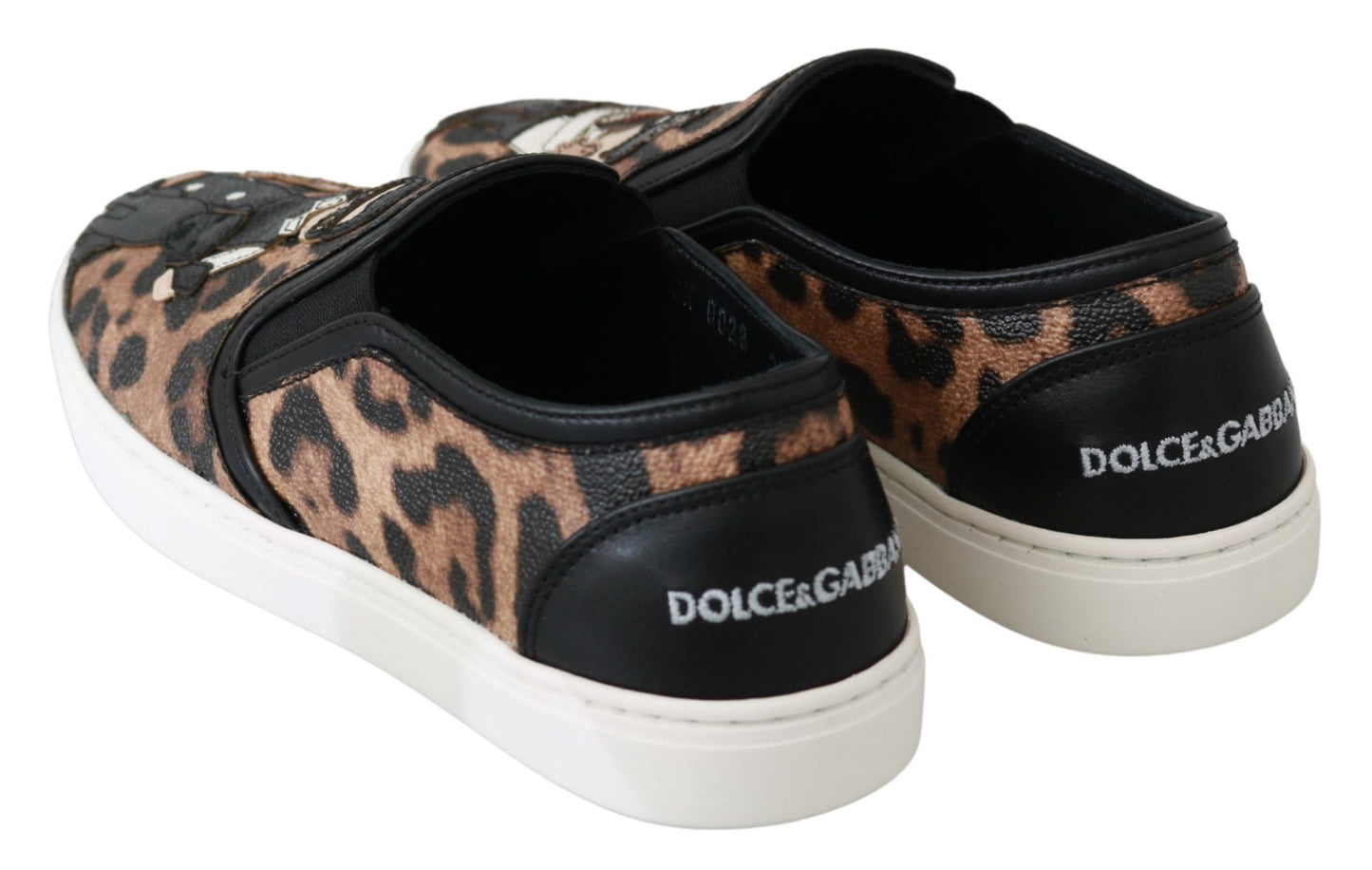 Dolce & Gabbana Leder Leopard #dgfamily Loafer Schuhe