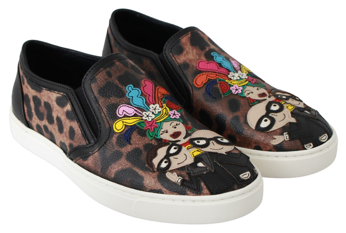 Dolce & Gabbana Leder Leopard #dgfamily Loafer Schuhe