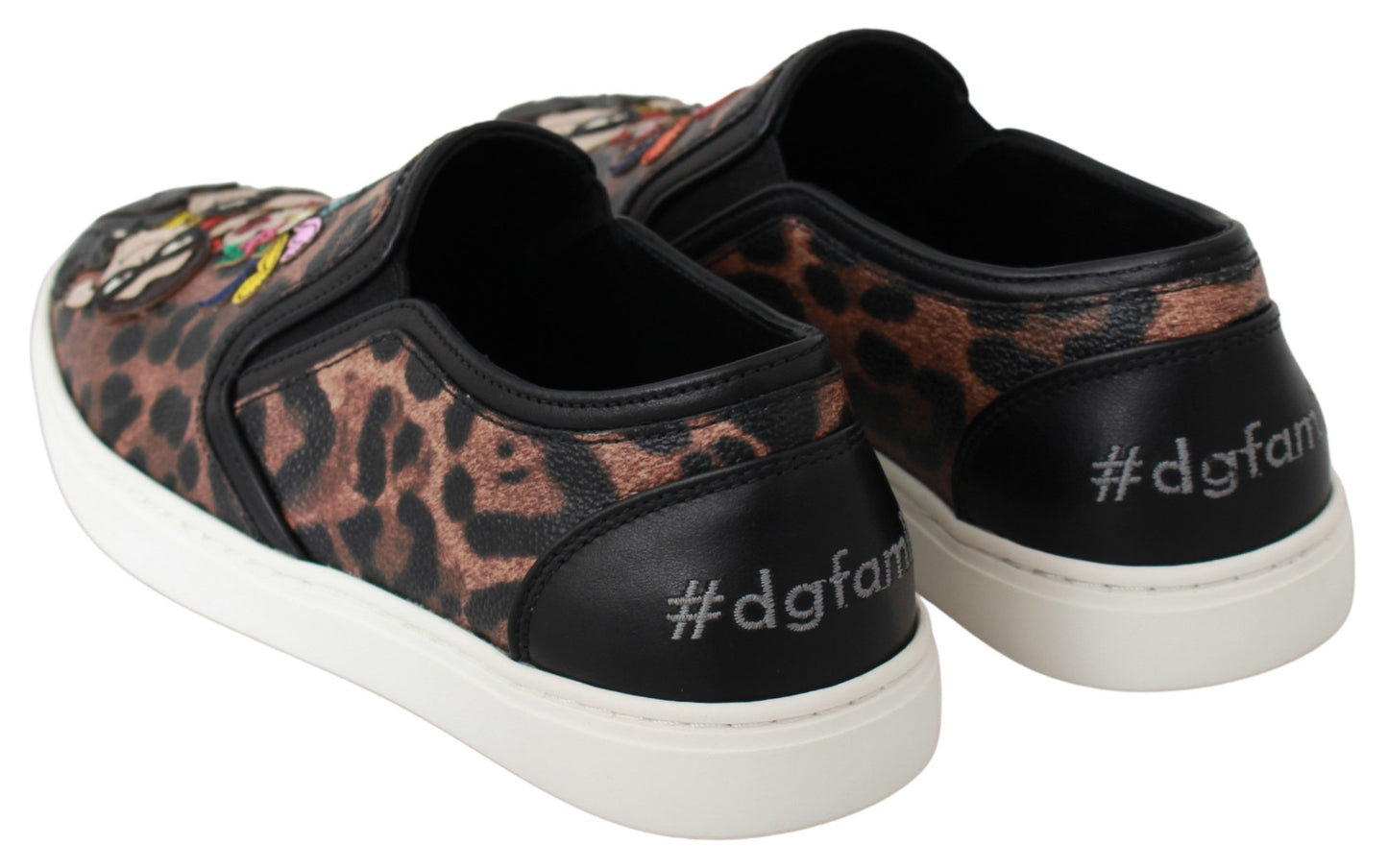 Dolce & Gabbana Leder Leopard #dgfamily Loafer Schuhe