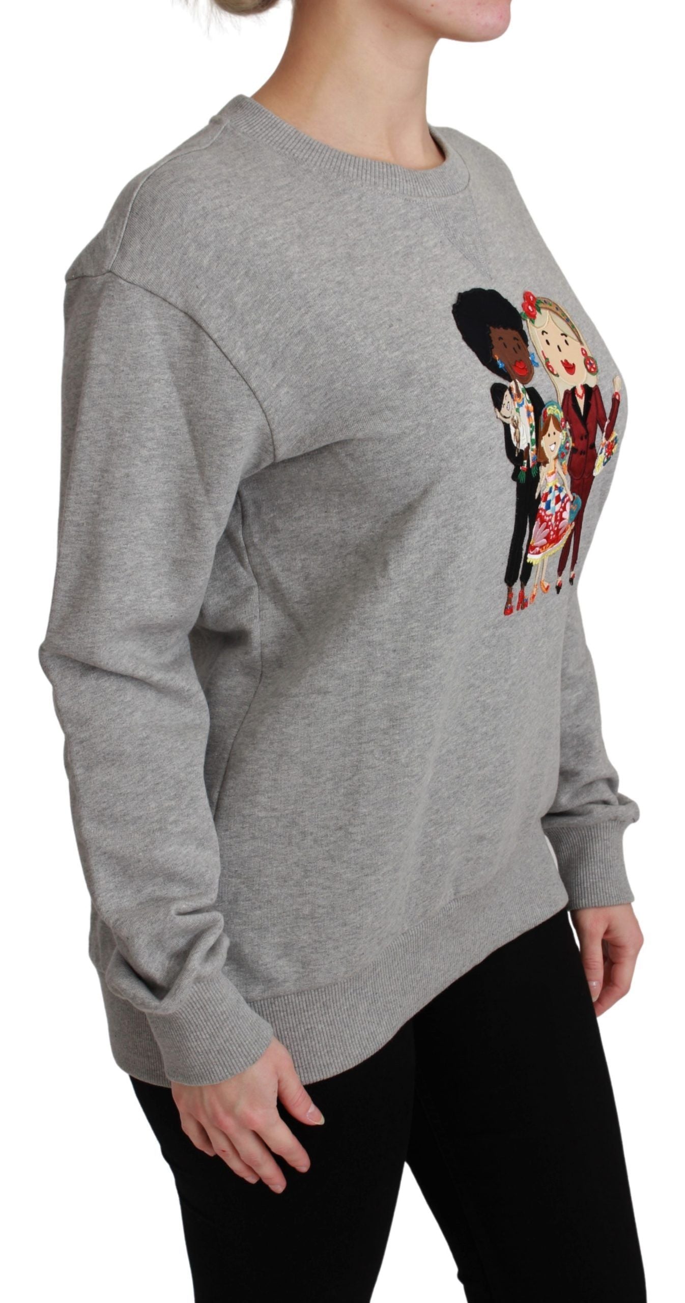 Dolce & Gabbana Grauer #dgfamily Baumwollpullover