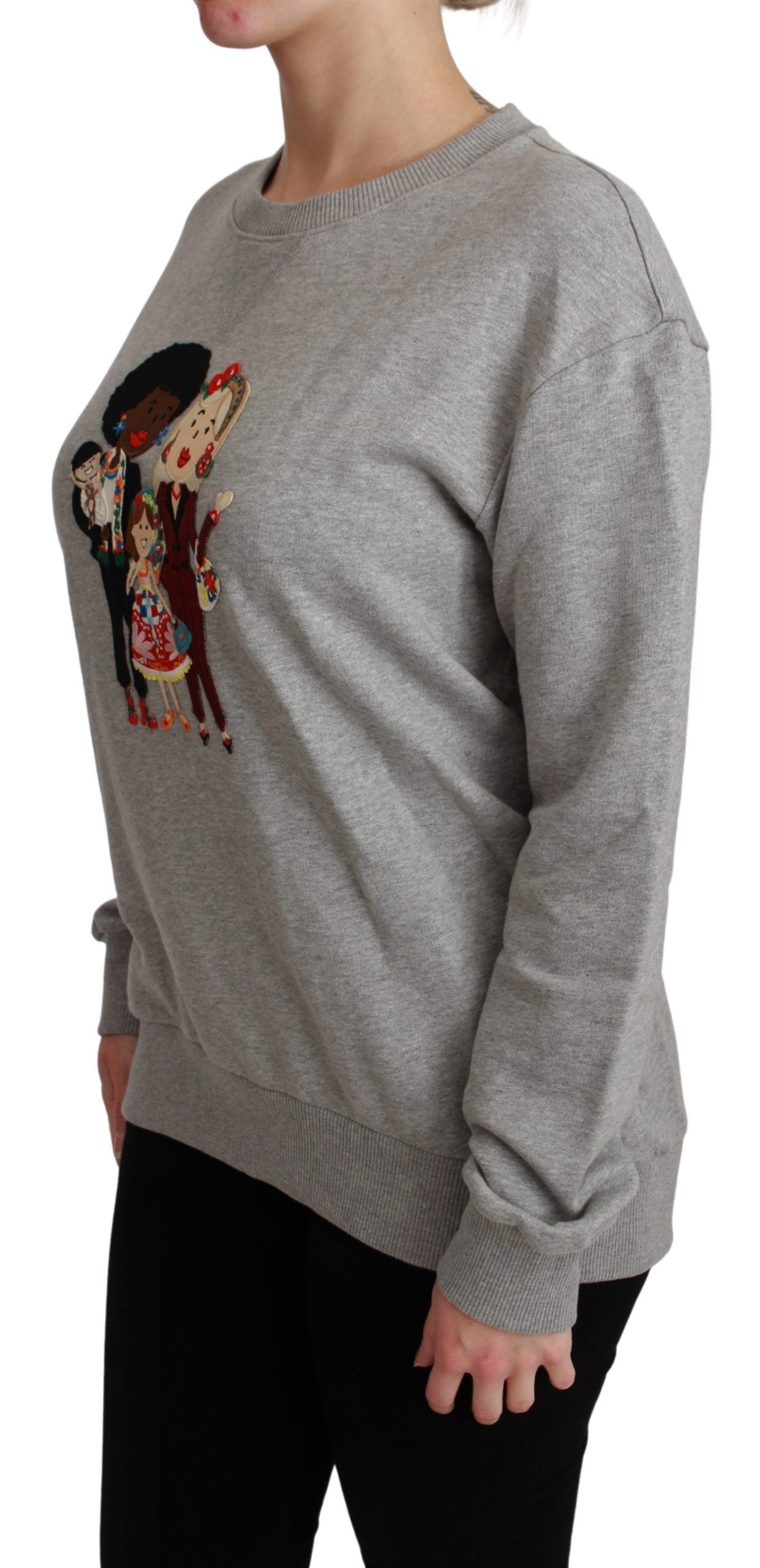 Dolce & Gabbana Grauer #dgfamily Baumwollpullover