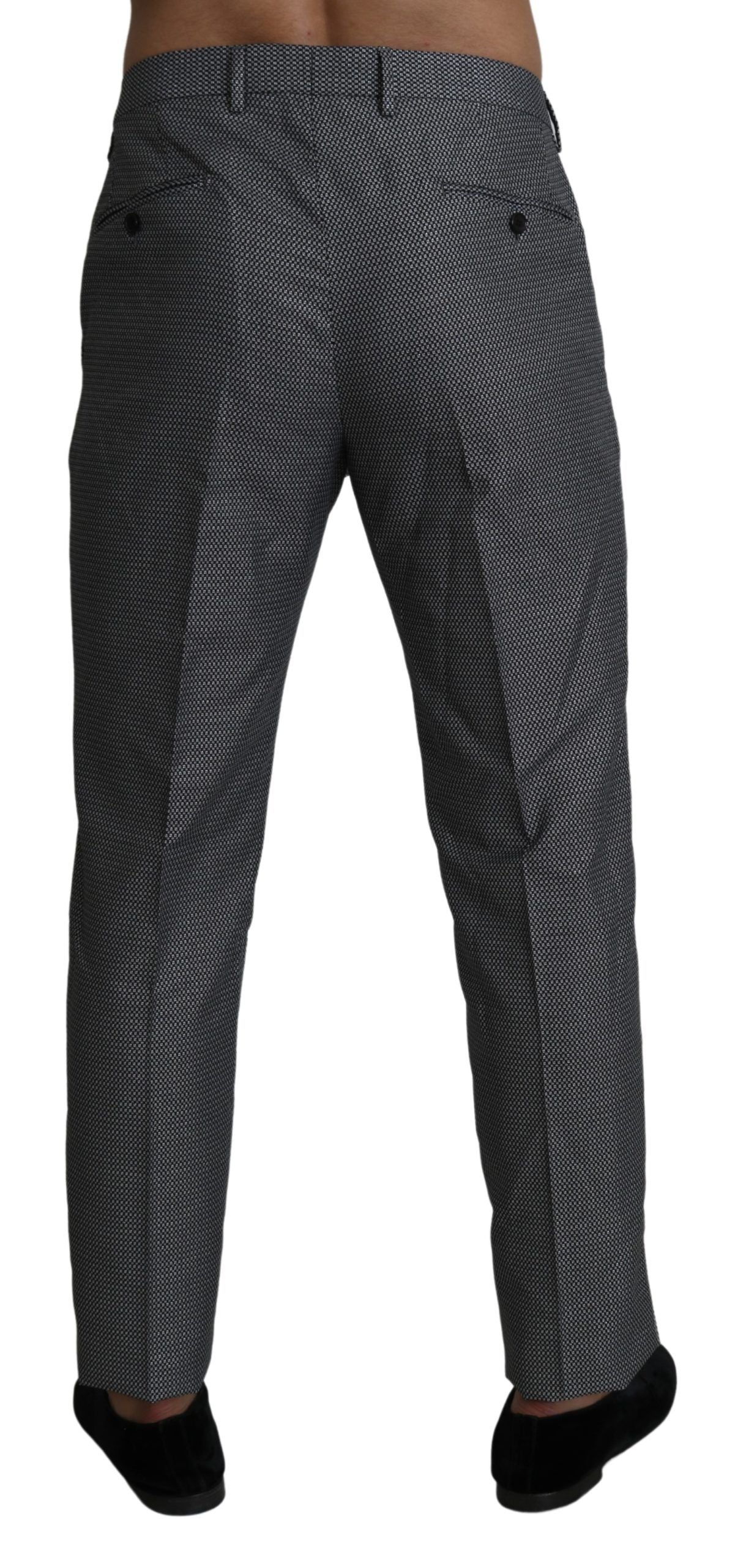 Dolce & Gabbana – Graue, formelle Anzughose in Slim Fit