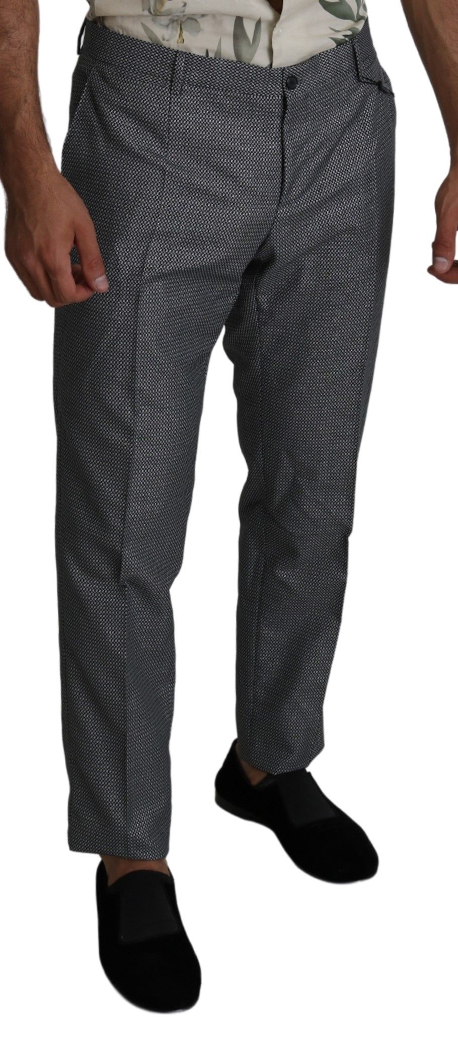 Dolce & Gabbana – Graue, formelle Anzughose in Slim Fit