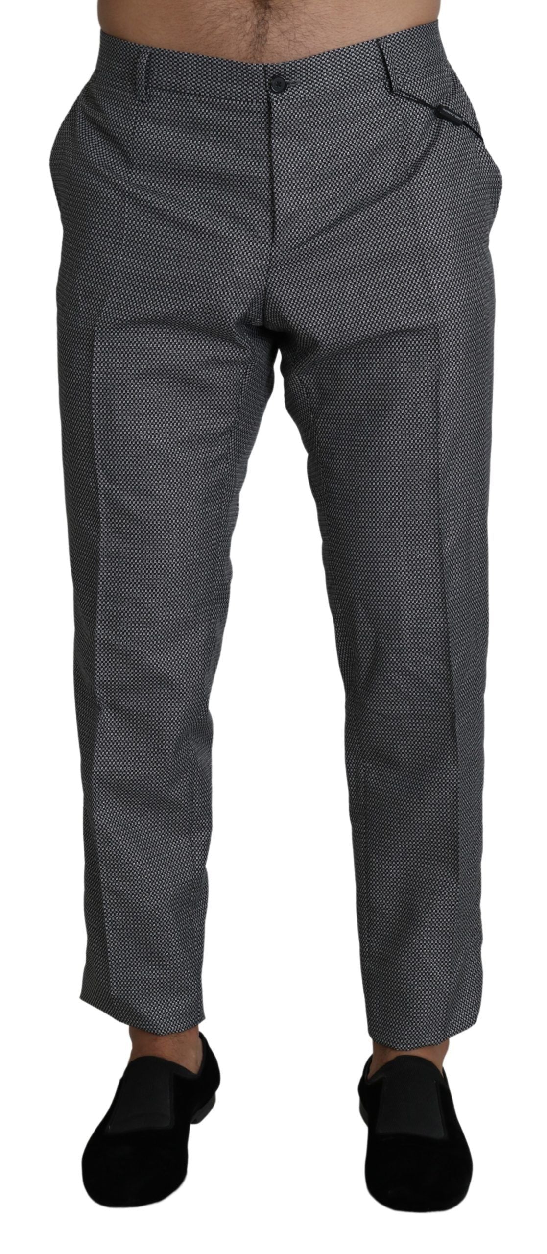 Dolce & Gabbana – Graue, formelle Anzughose in Slim Fit