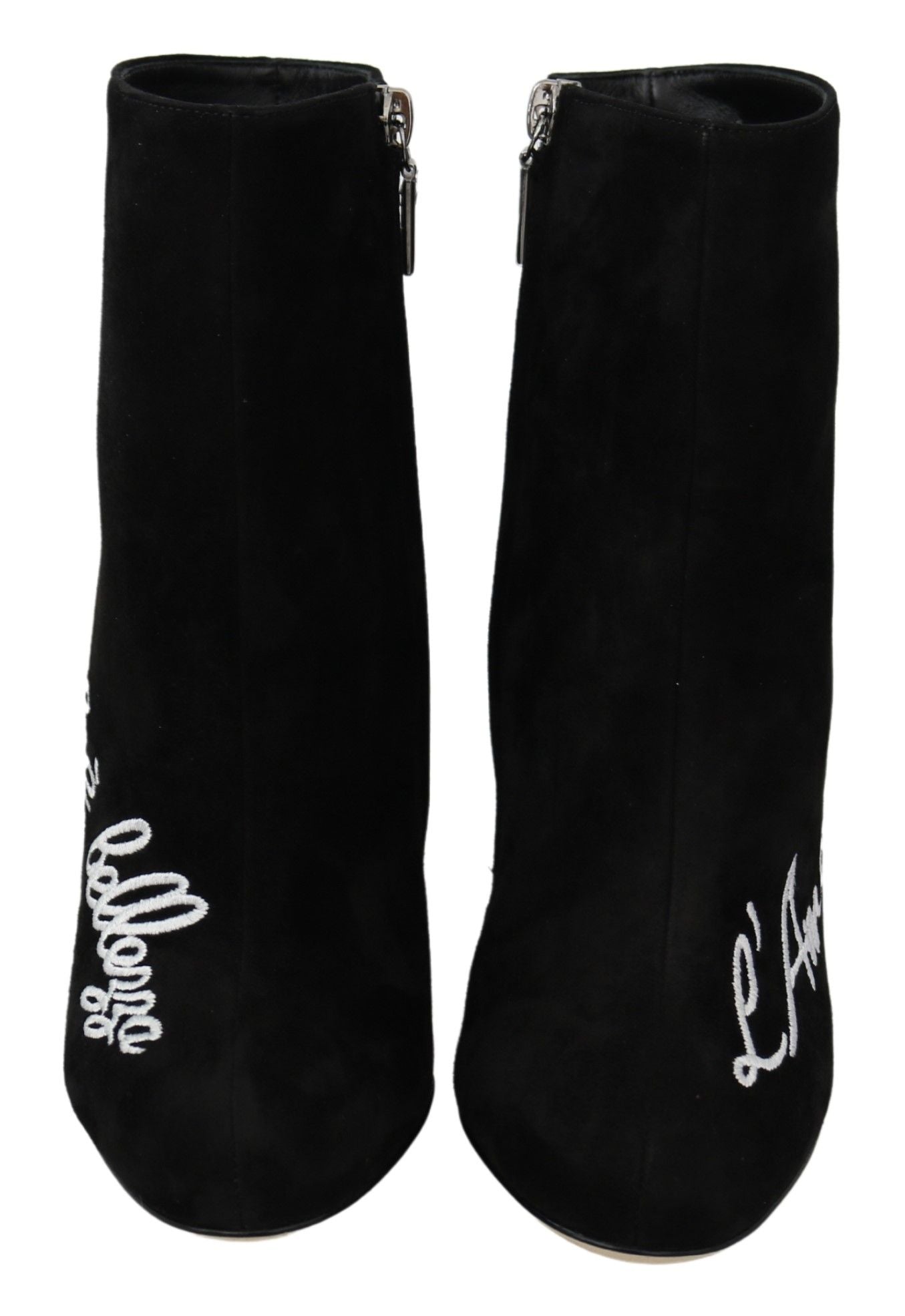 Dolce & Gabbana L'Amore E'Bellezza Stiefel aus schwarzem Wildleder