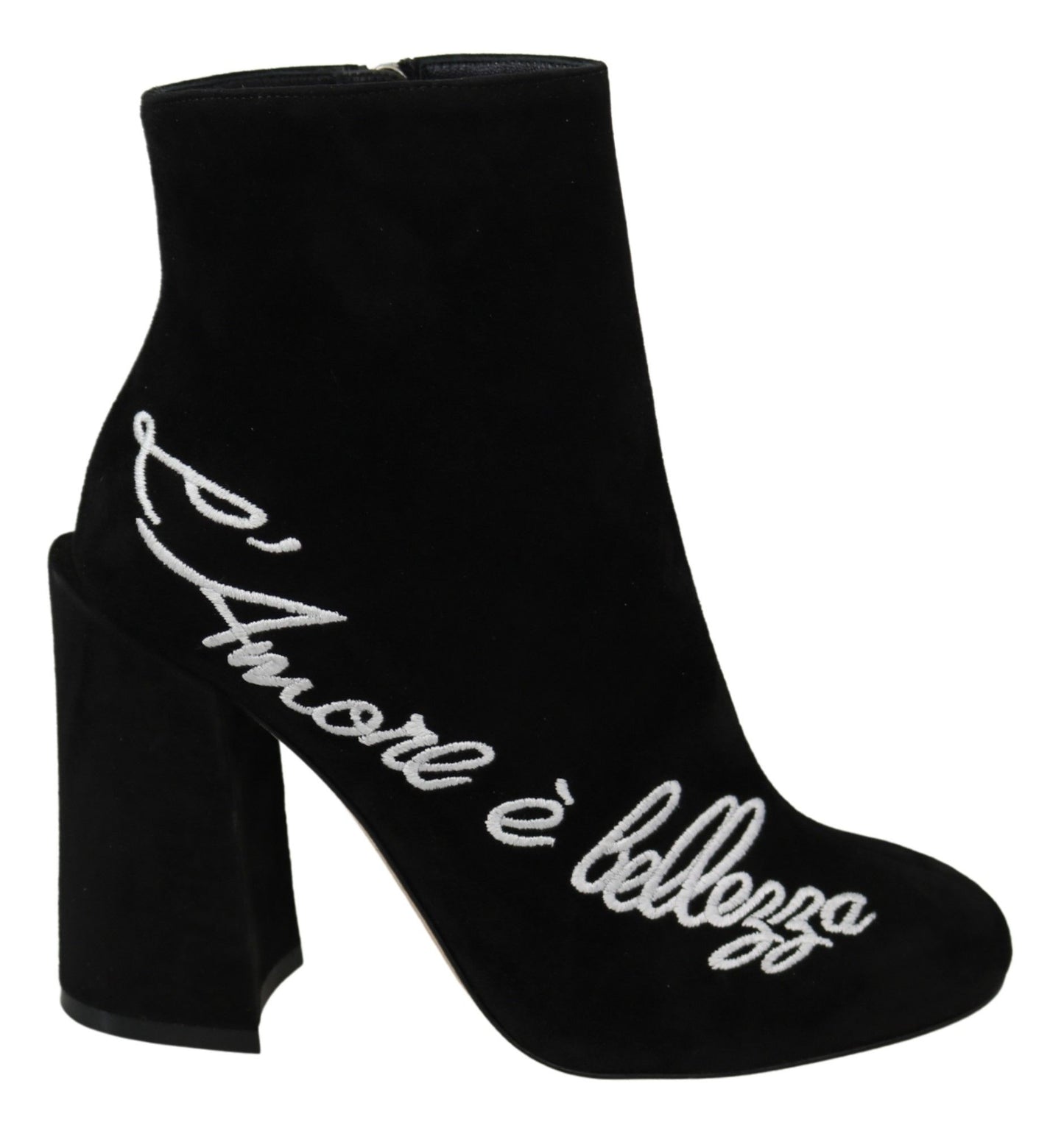 Dolce & Gabbana L'Amore E'Bellezza Stiefel aus schwarzem Wildleder