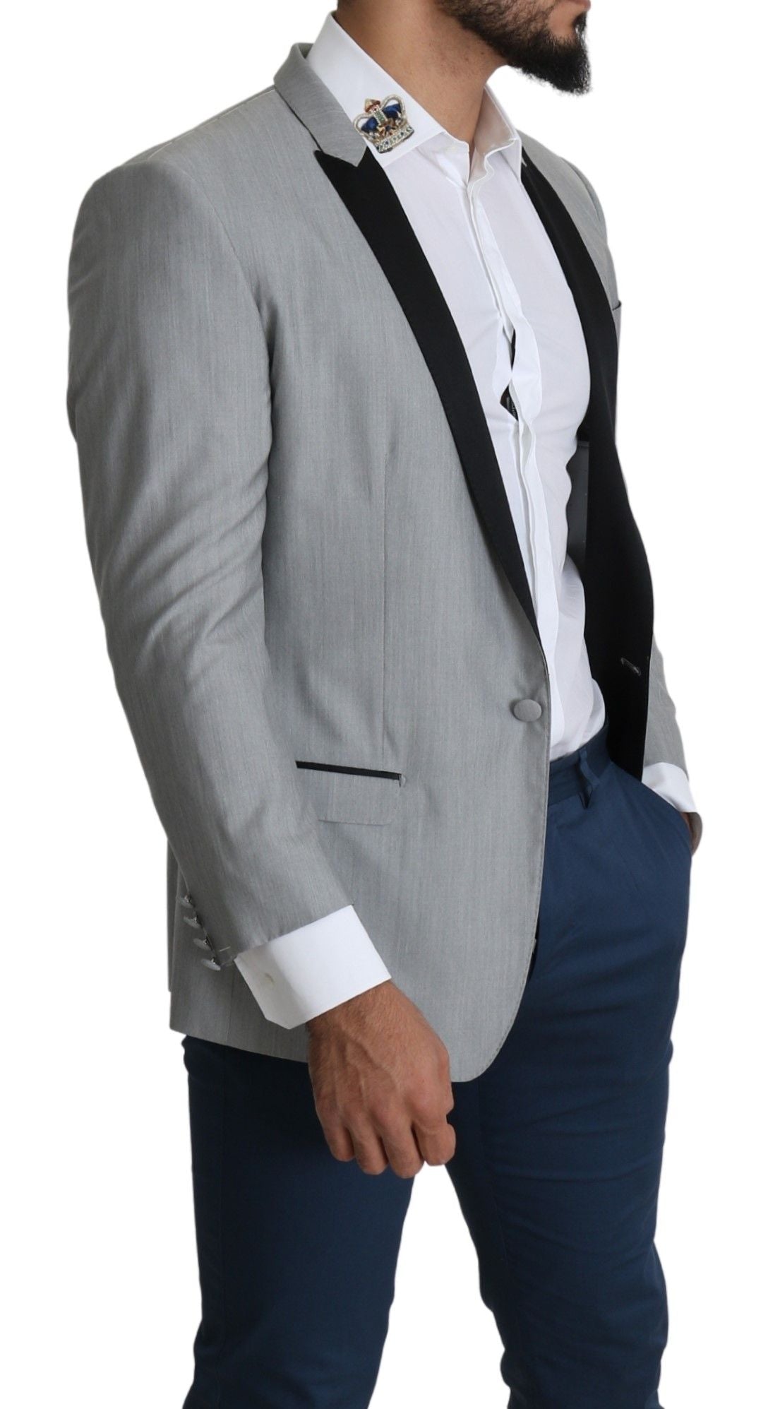 Dolce & Gabbana Hellgrauer einreihiger SARTORIA-Blazer