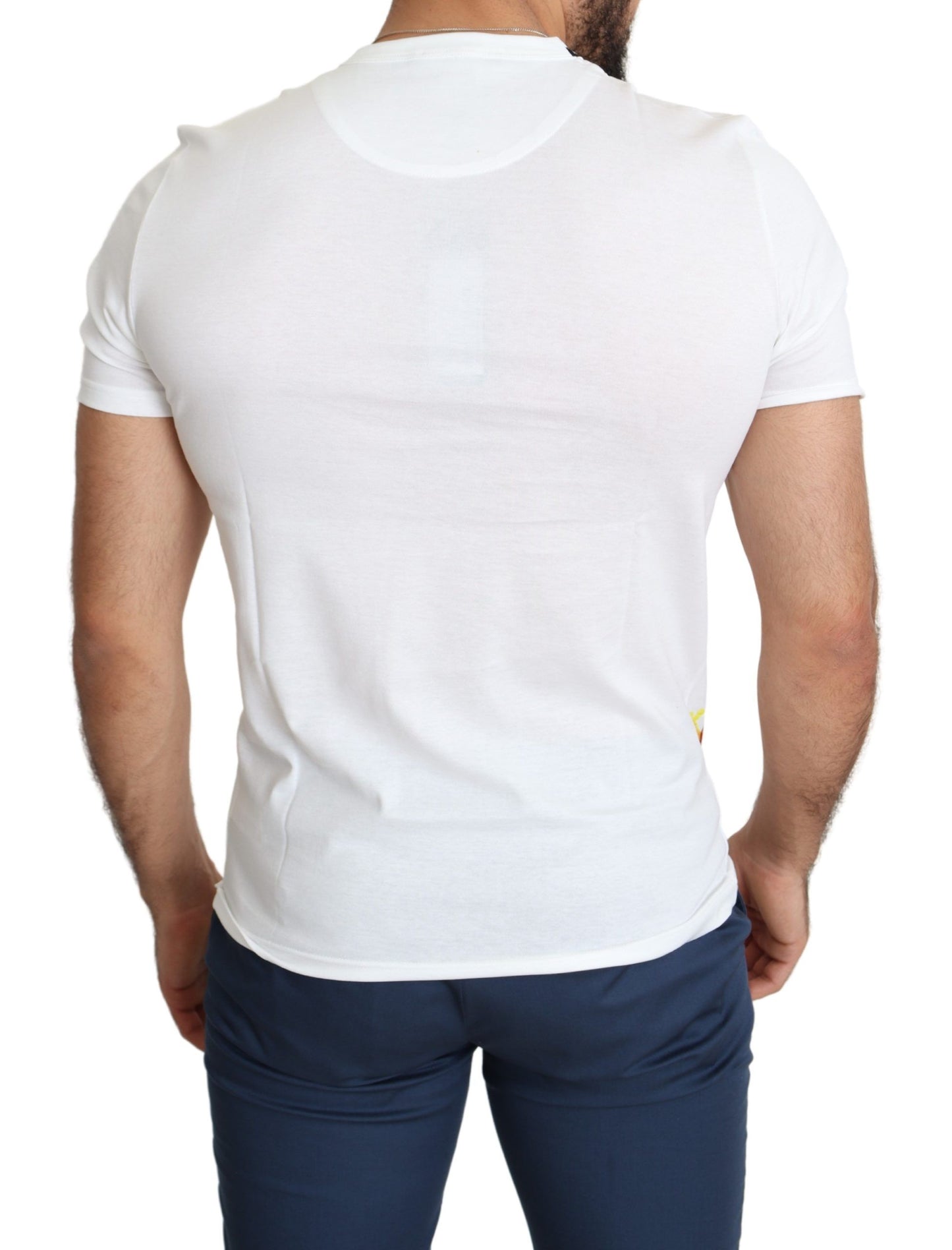Dolce & Gabbana Weißes T-Shirt aus Baumwolle mit Saint Valentine-Print für Herren