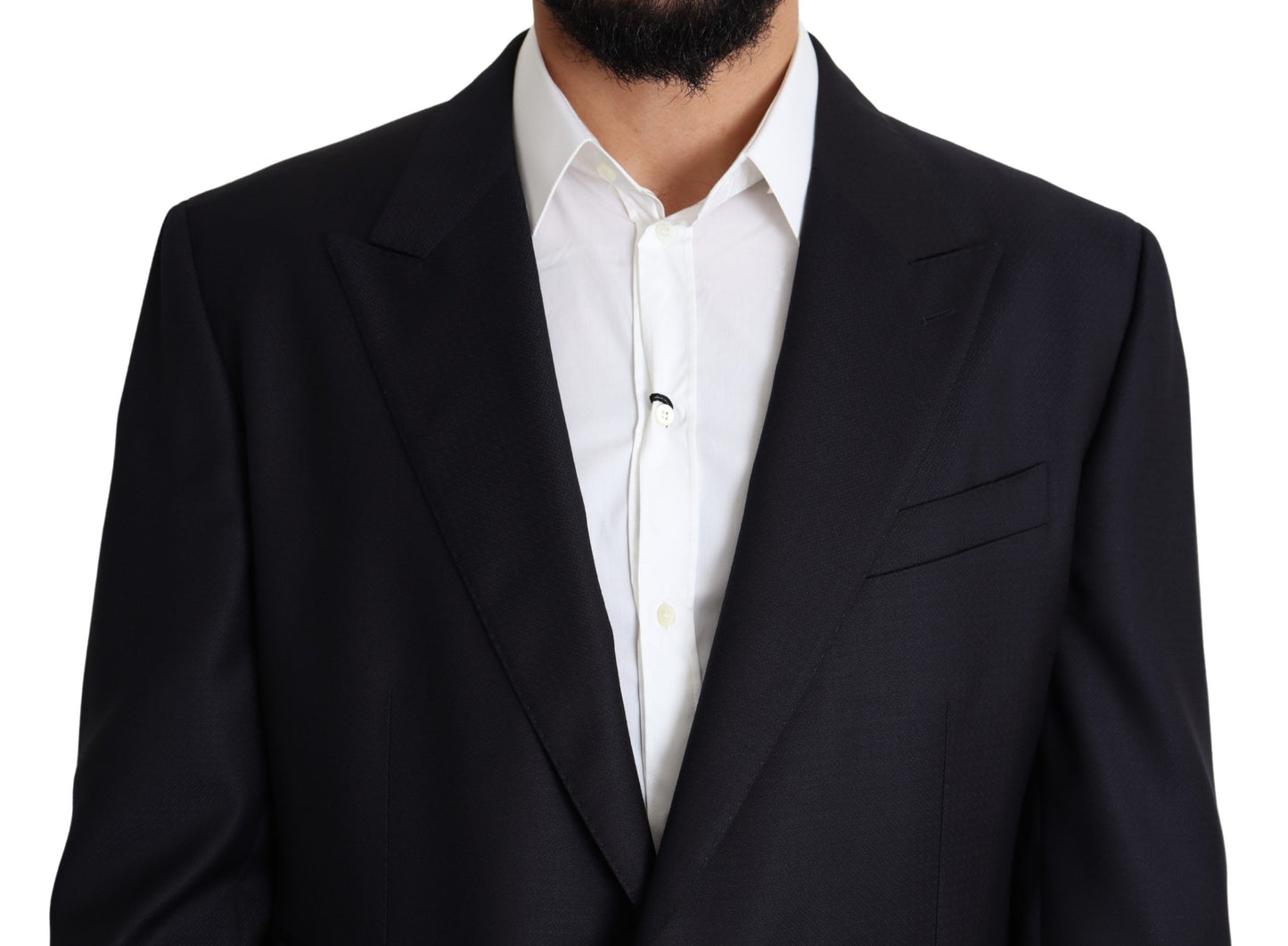 Dolce & Gabbana – Einreihiger Blazer NAPOLI aus schwarzer Wolle