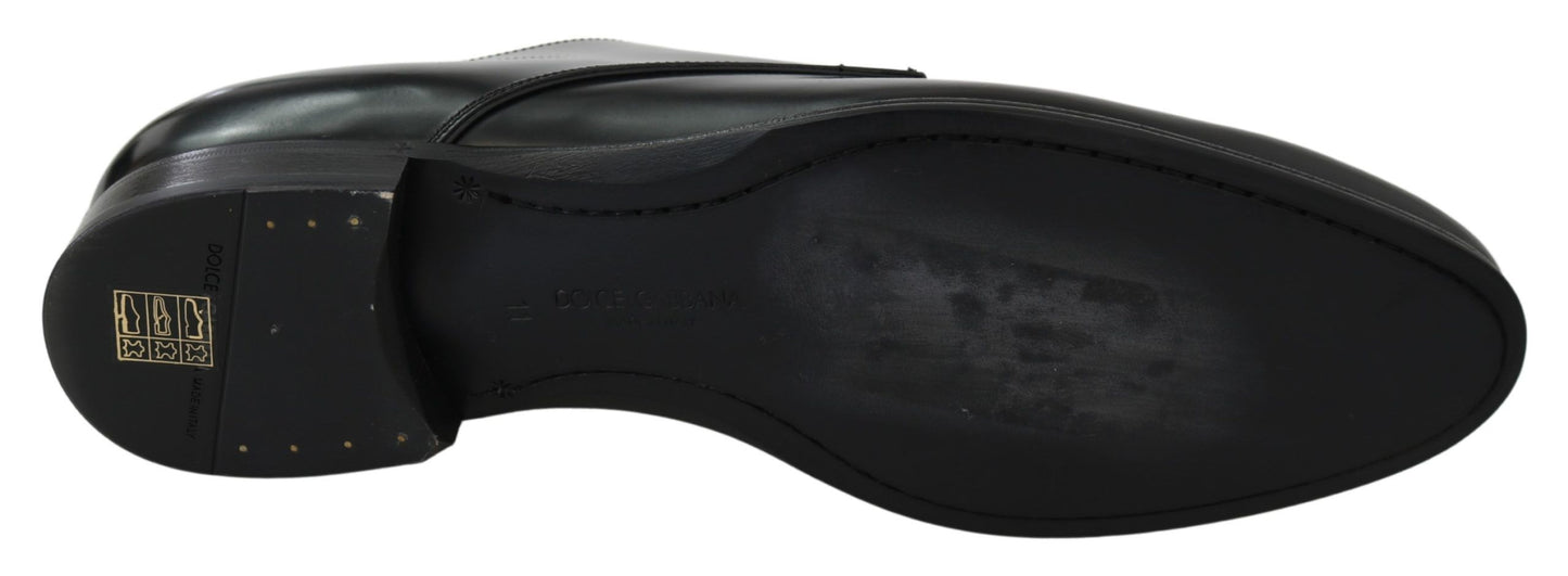 Dolce & Gabbana – Derby Napoli – Formelle Schuhe aus schwarzem Leder
