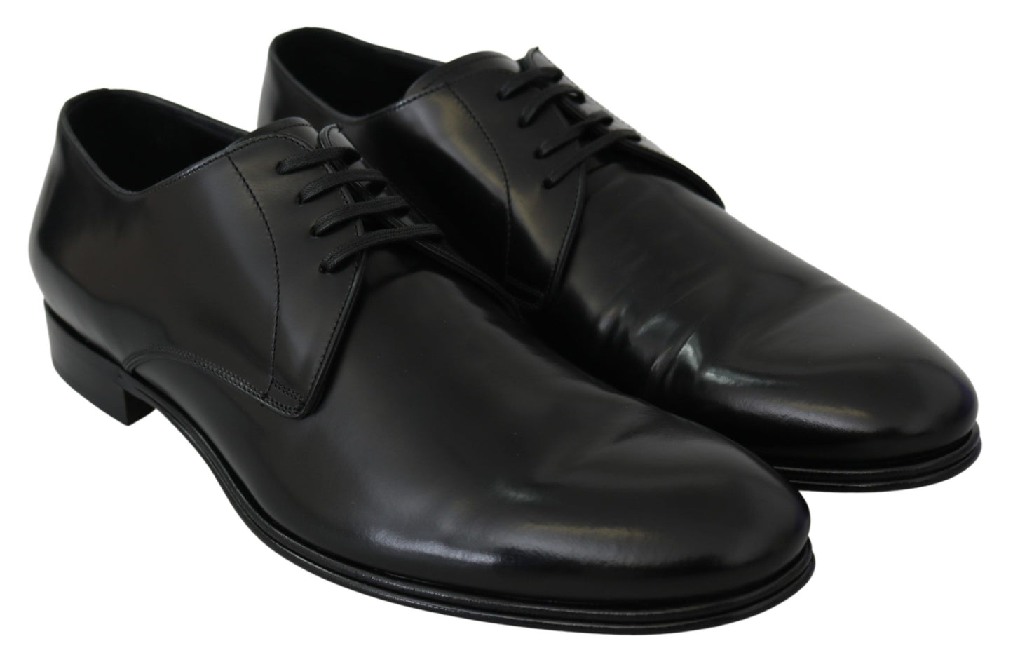 Dolce & Gabbana – Derby Napoli – Formelle Schuhe aus schwarzem Leder