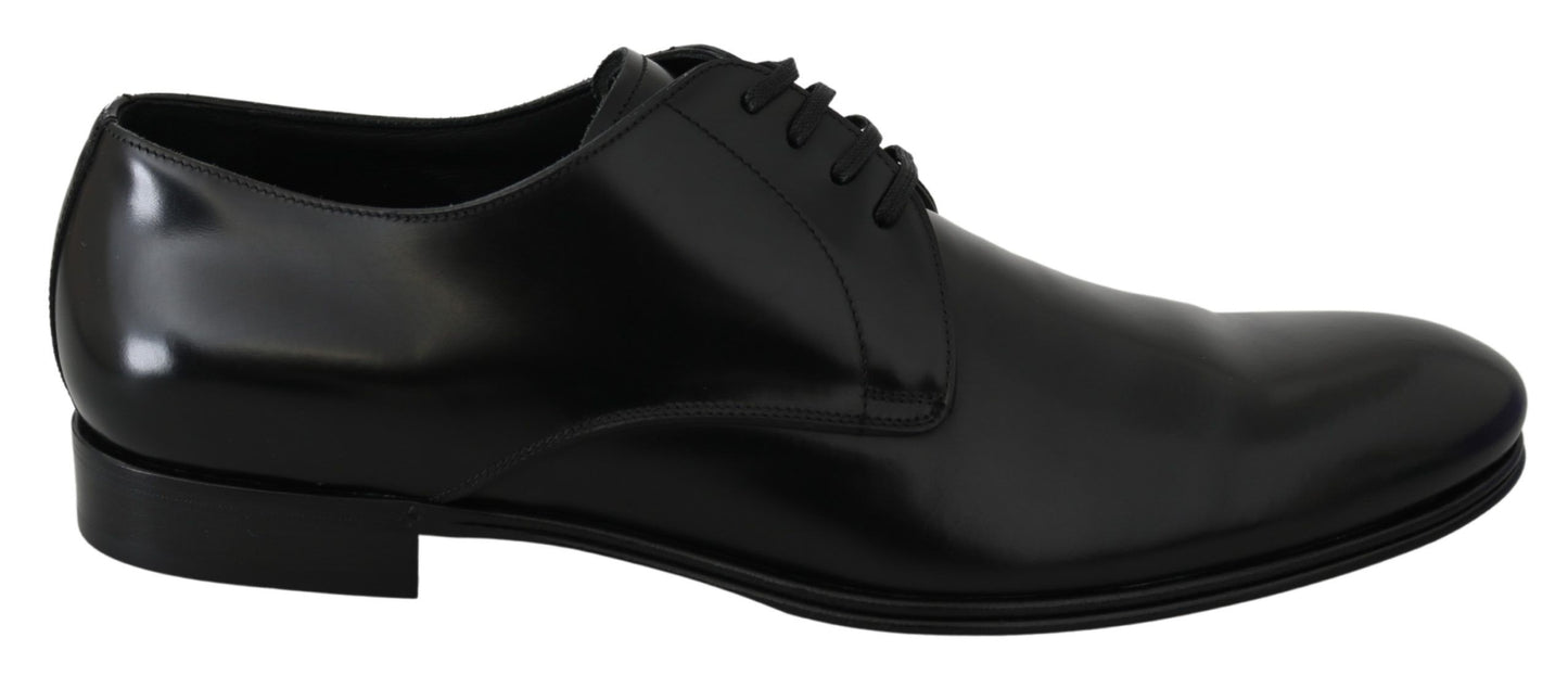 Dolce & Gabbana – Derby Napoli – Formelle Schuhe aus schwarzem Leder