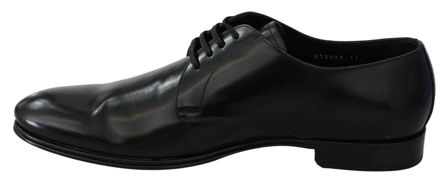 Dolce & Gabbana – Derby Napoli – Formelle Schuhe aus schwarzem Leder