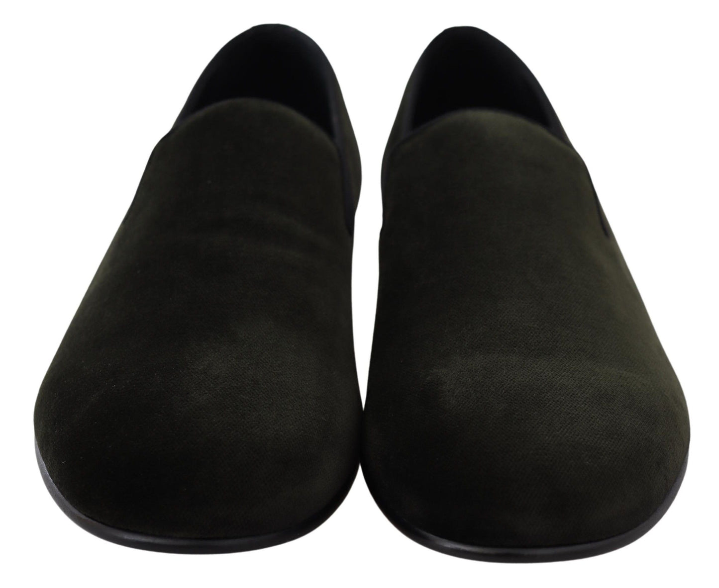Dolce & Gabbana – Slipper aus grünem Samt für Herren