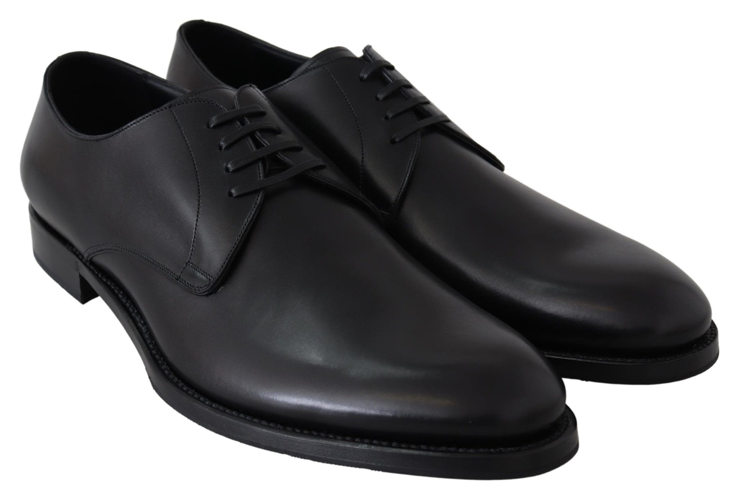 Dolce & Gabbana SARTORIA Handgefertigte Schuhe aus schwarzem Leder