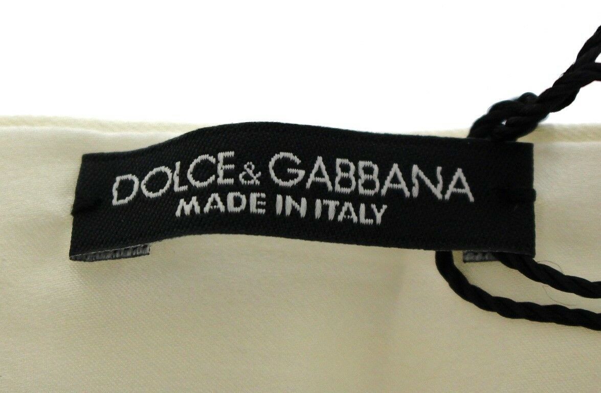 Dolce & Gabbana – Weißer Taillen-Kummerbund aus Seide