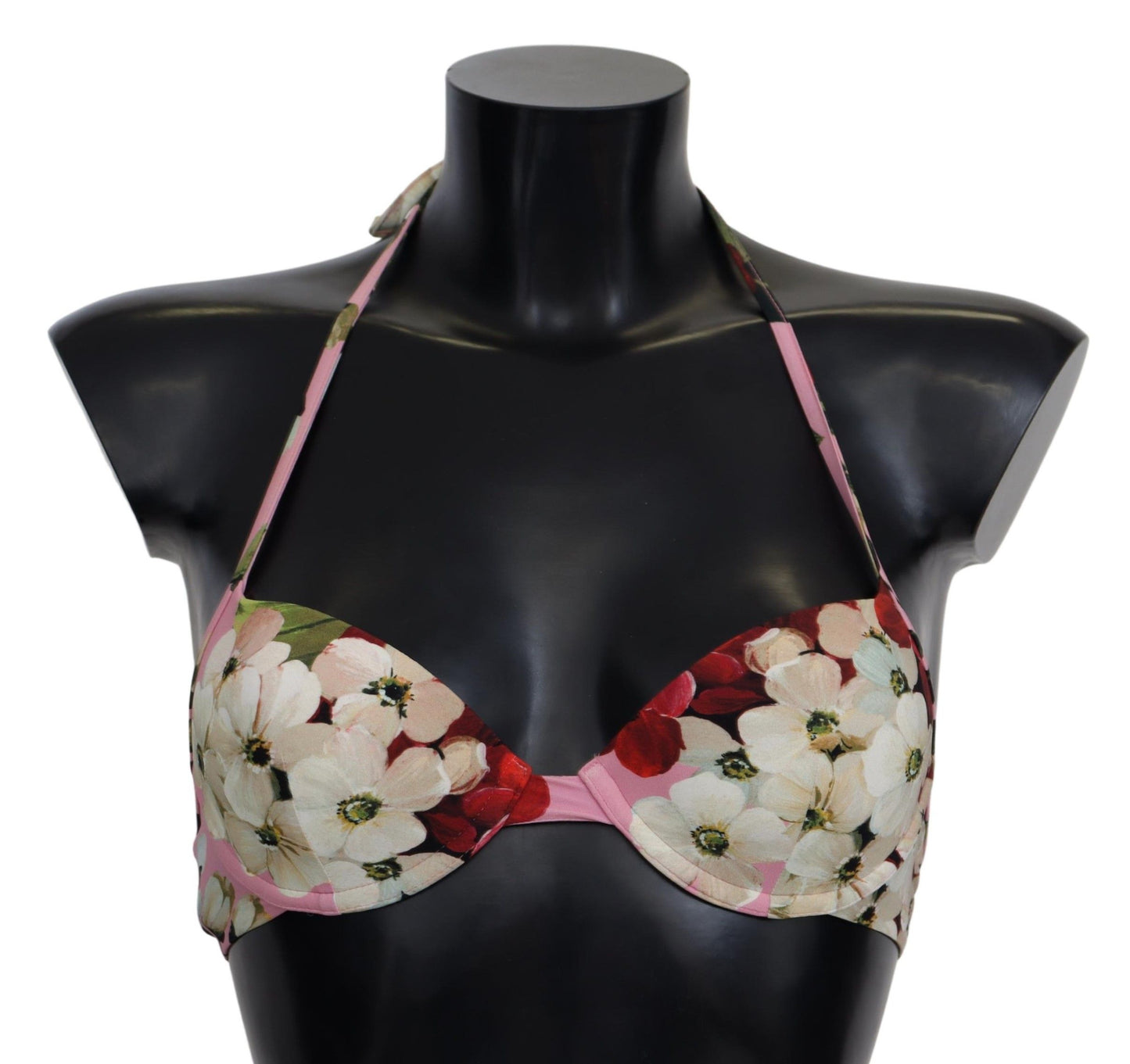 Dolce & Gabbana Mehrfarbiger Badeanzug mit Blumenmuster, Strandmode, Bikinioberteile