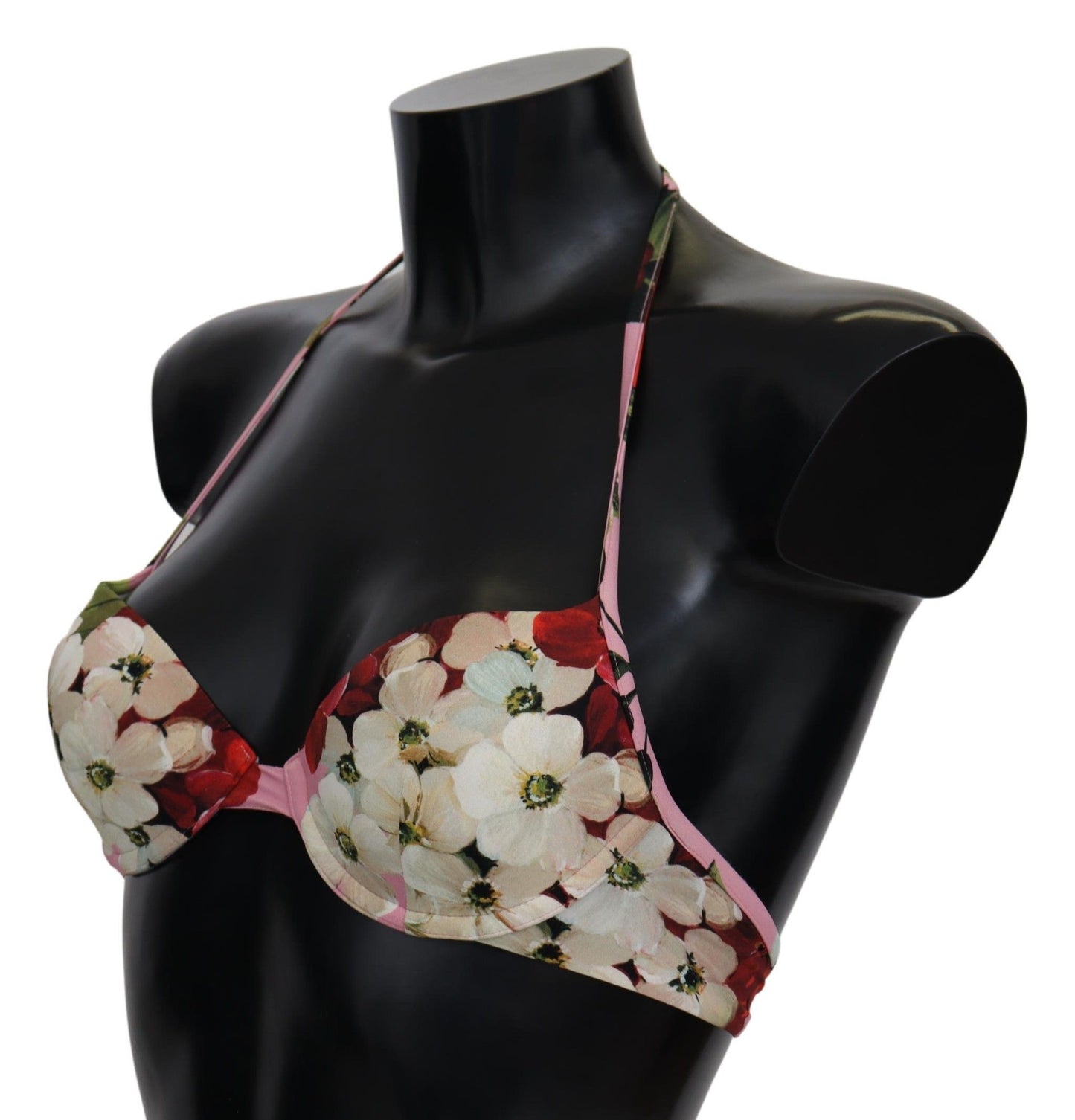Dolce & Gabbana Mehrfarbiger Badeanzug mit Blumenmuster, Strandmode, Bikinioberteile