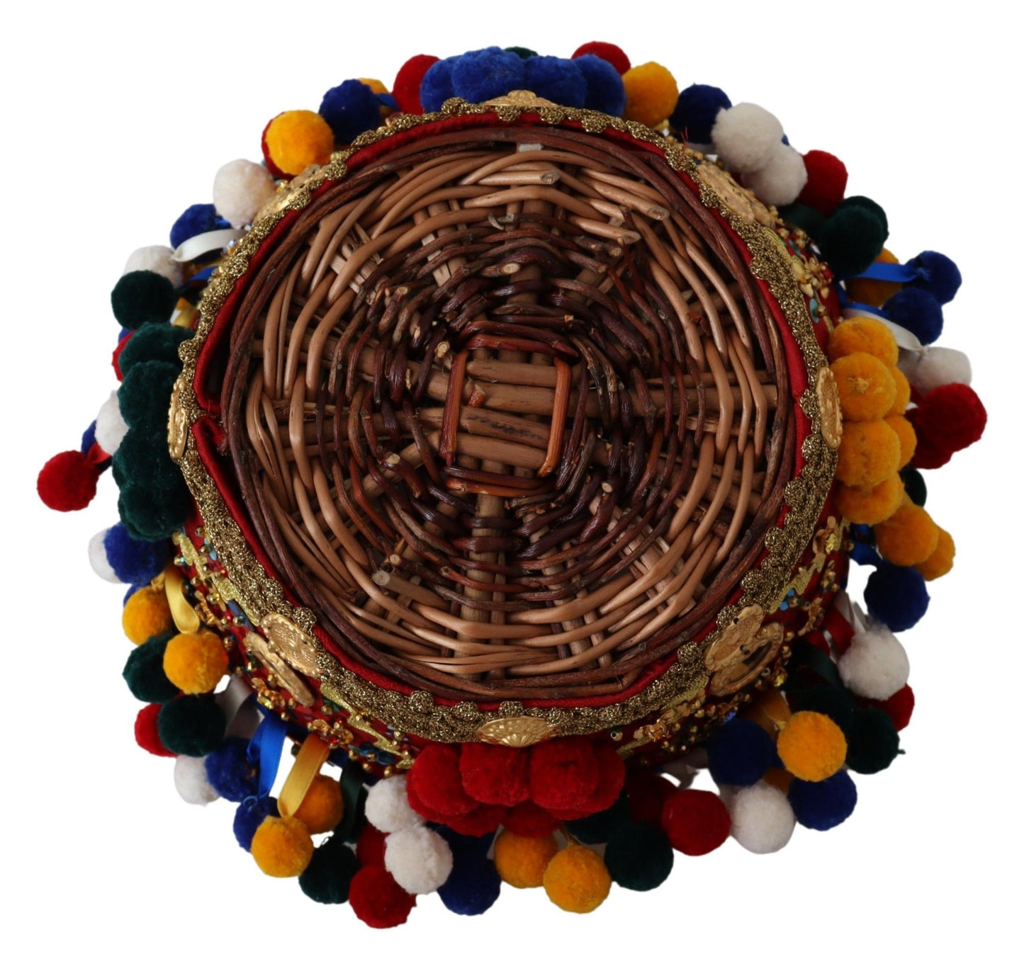 Dolce & Gabbana – Agnese Basket – Mehrfarbige Tragetasche aus Baumwolle mit Verzierung