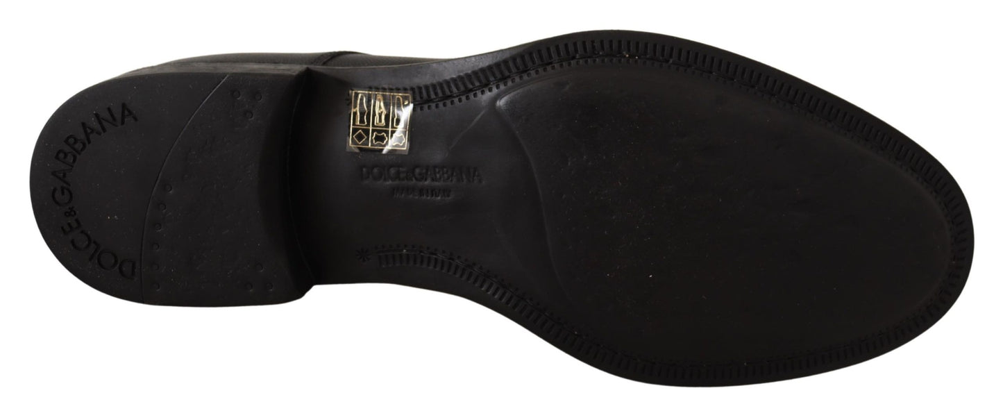 Dolce & Gabbana – Formelle Derby-Schuhe aus schwarzem Leder für Herren