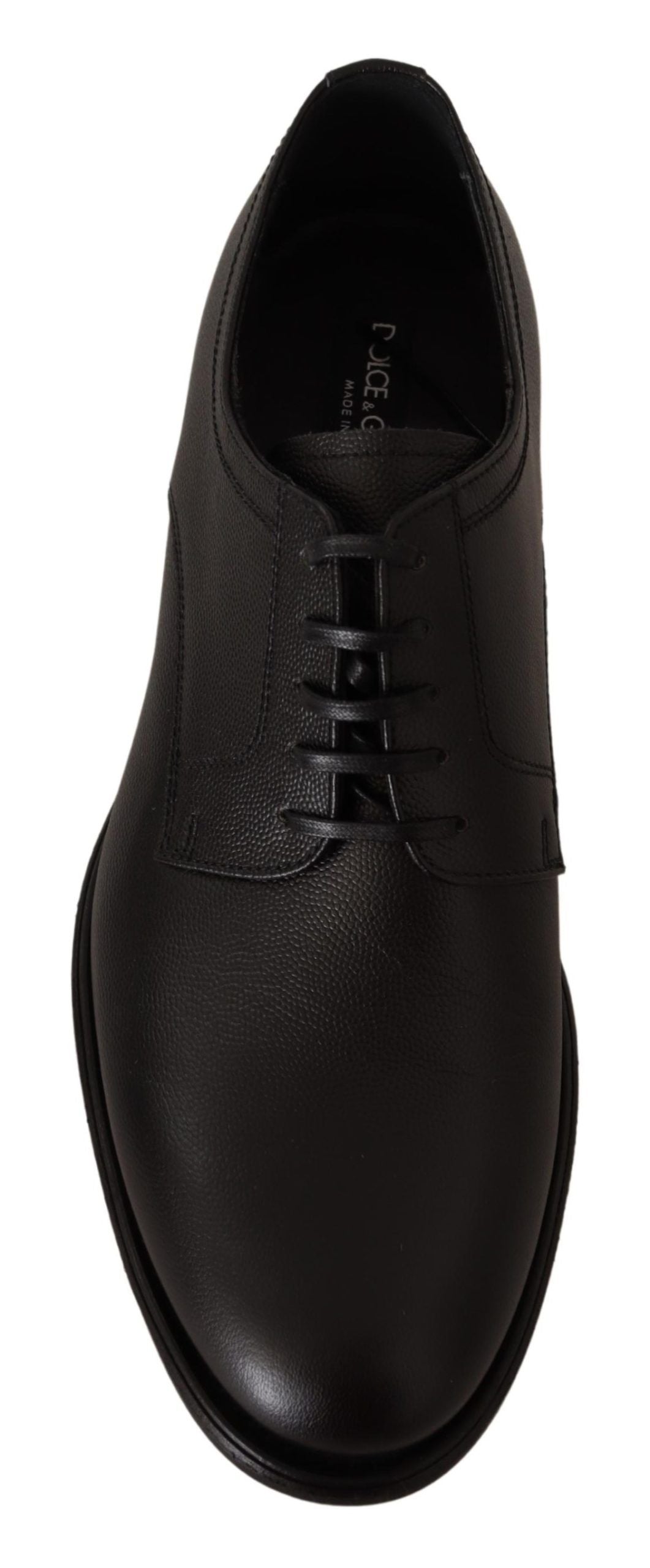 Dolce & Gabbana – Formelle Derby-Schuhe aus schwarzem Leder für Herren