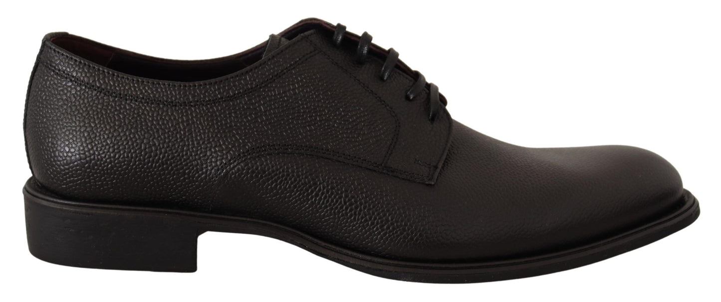 Dolce & Gabbana – Formelle Derby-Schuhe aus schwarzem Leder für Herren