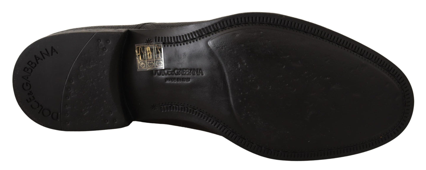 Dolce & Gabbana – Formelle Derby-Schuhe aus schwarzem Leder für Herren