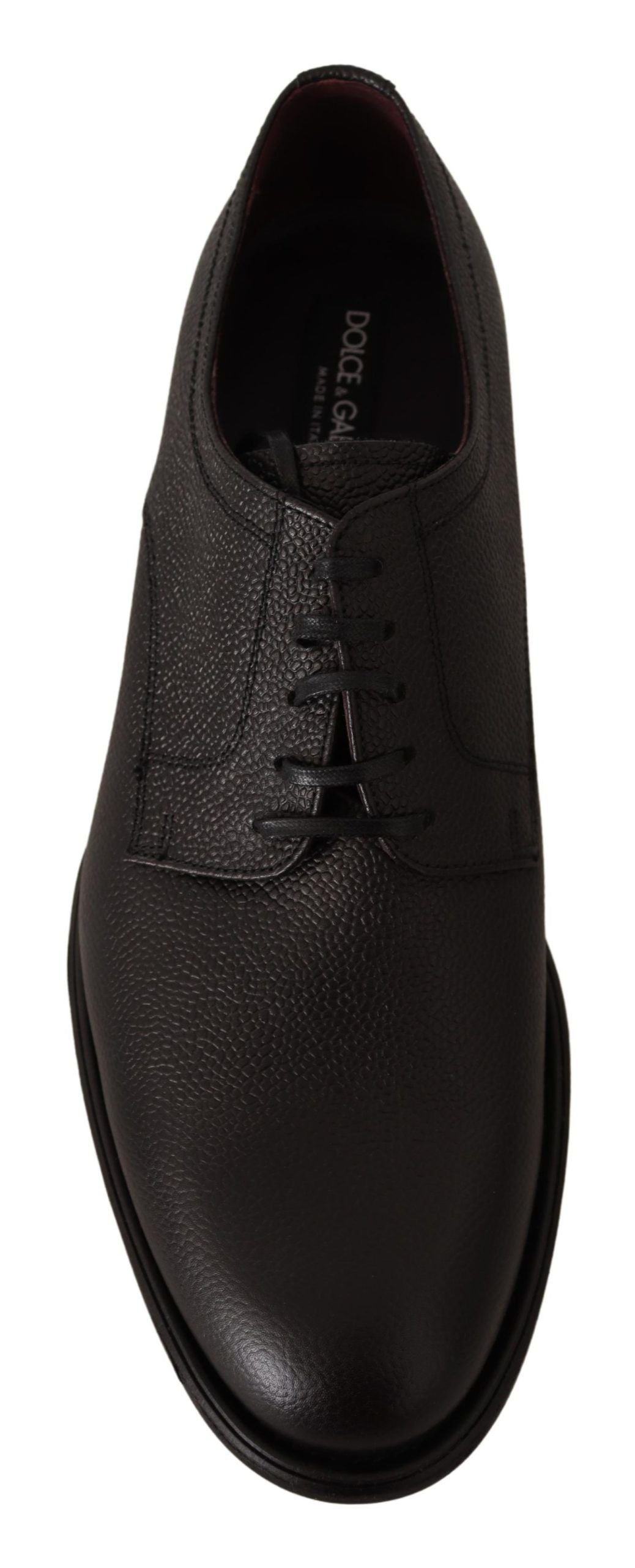 Dolce & Gabbana – Formelle Derby-Schuhe aus schwarzem Leder für Herren
