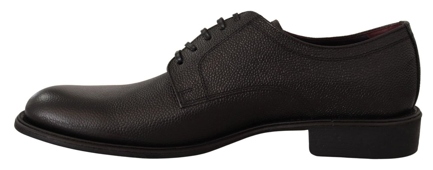 Dolce & Gabbana – Formelle Derby-Schuhe aus schwarzem Leder für Herren