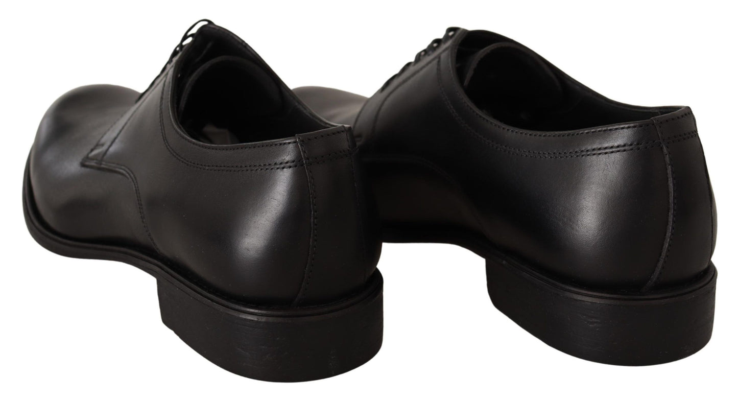 Dolce & Gabbana – Formelle Derby-Schuhe aus schwarzem Leder für Herren