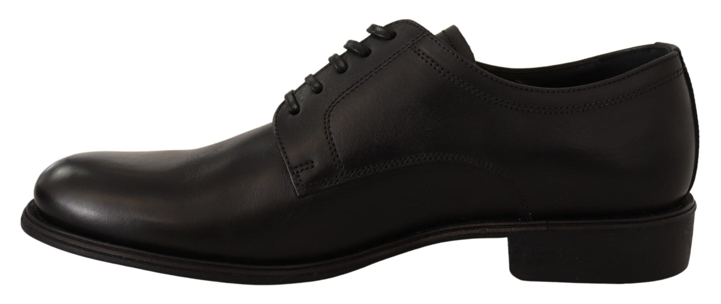 Dolce & Gabbana – Formelle Derby-Schuhe aus schwarzem Leder für Herren