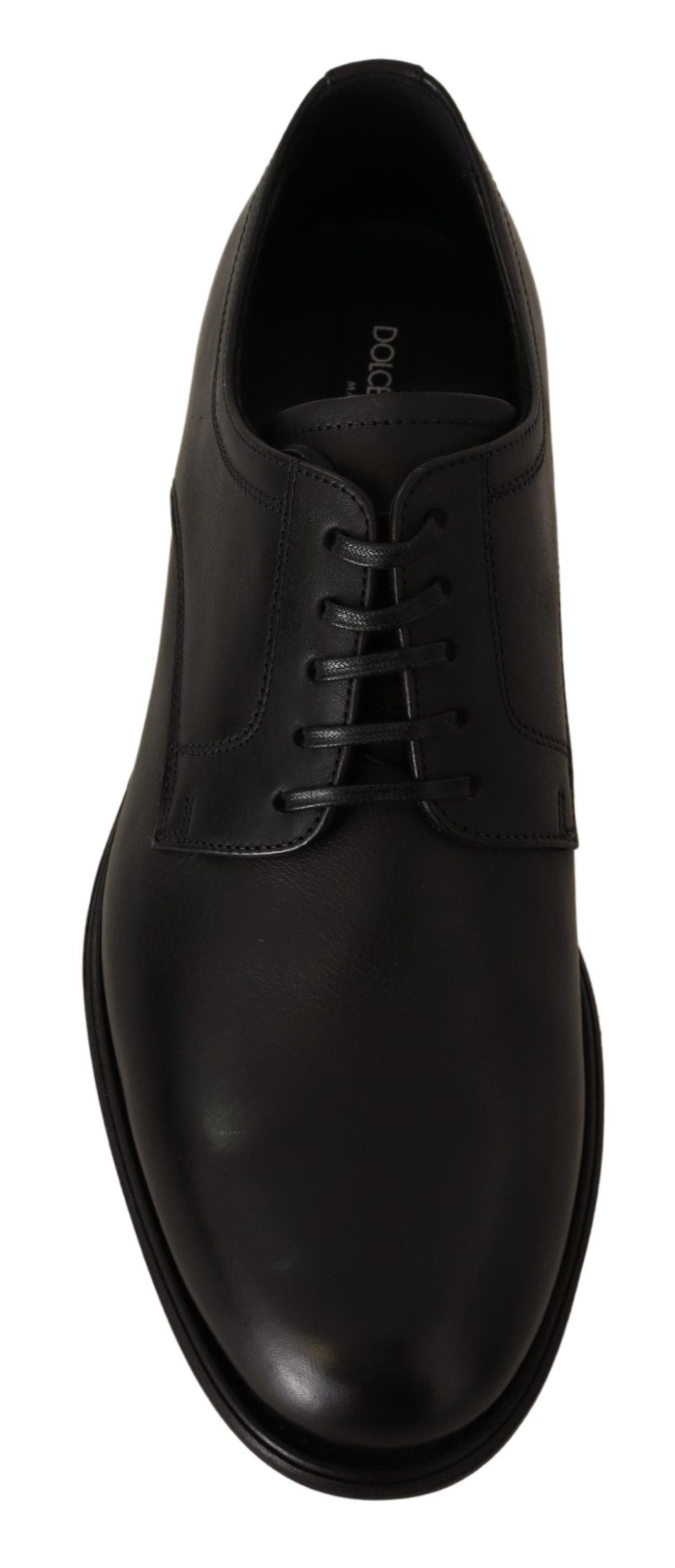 Dolce & Gabbana – Formelle Derby-Schuhe aus schwarzem Leder für Herren