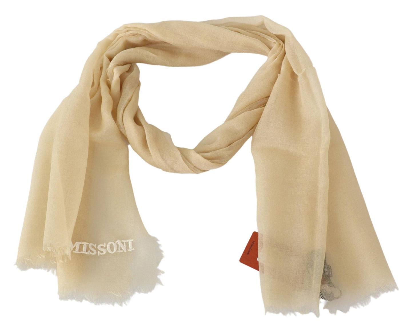 Missoni Beige Kaschmir Unisex Halstuch