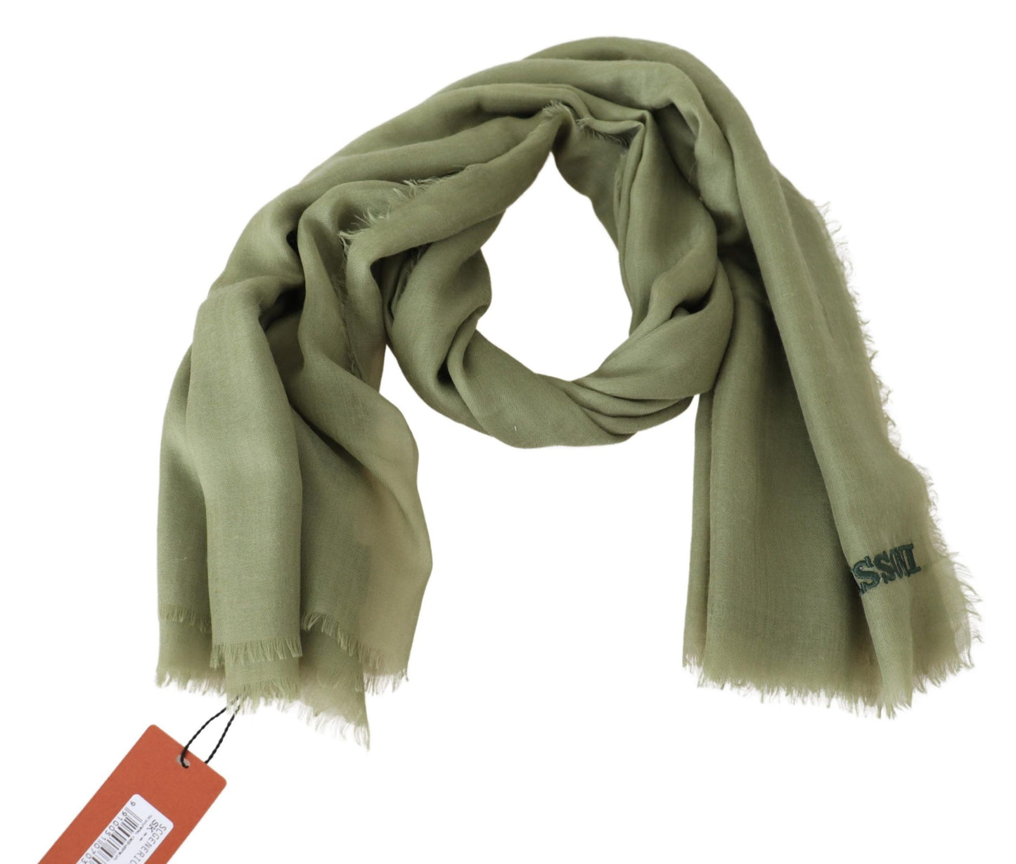Missoni Grüner Kaschmir Unisex Halswickelschal