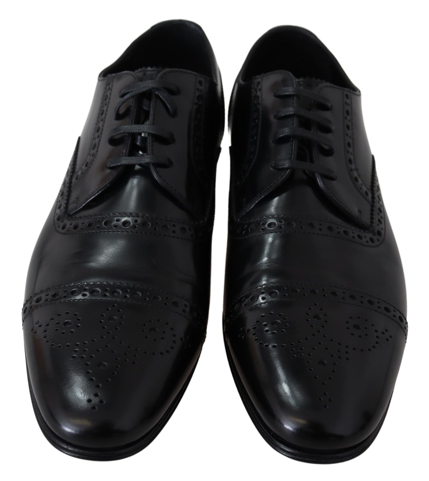 Dolce & Gabbana Herren Derby-Loafer aus schwarzem Leder