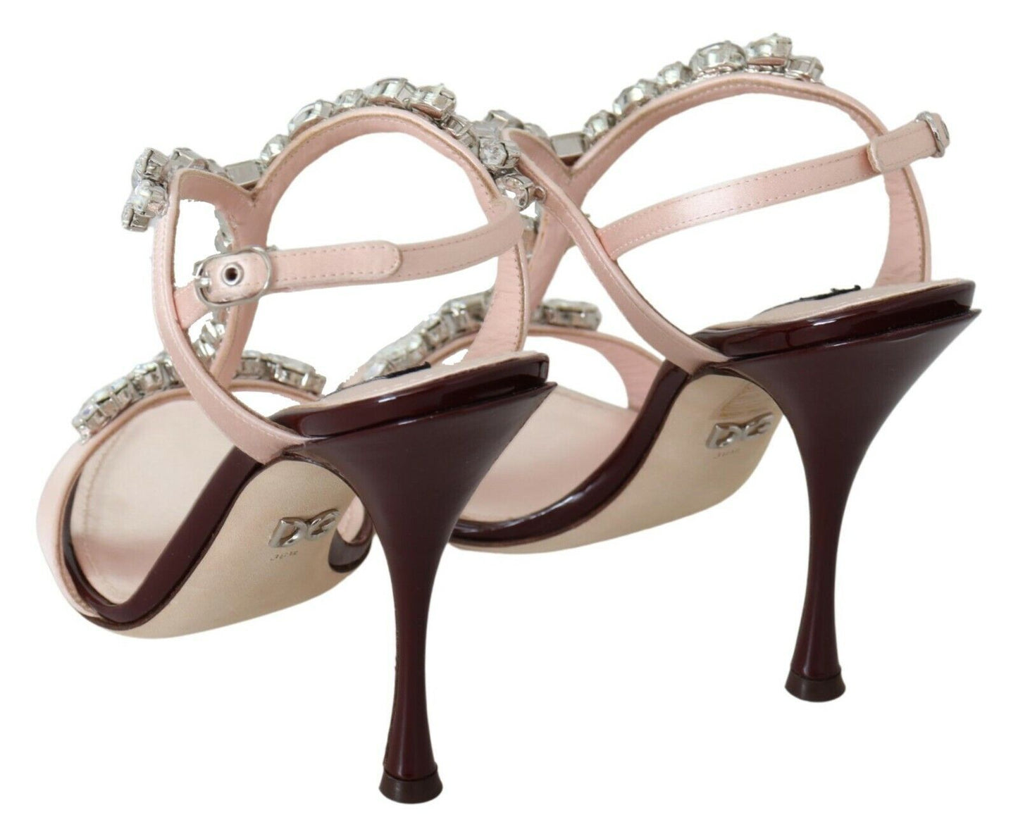 Dolce & Gabbana – Keira – Sandalen mit rosa Kristallabsatz